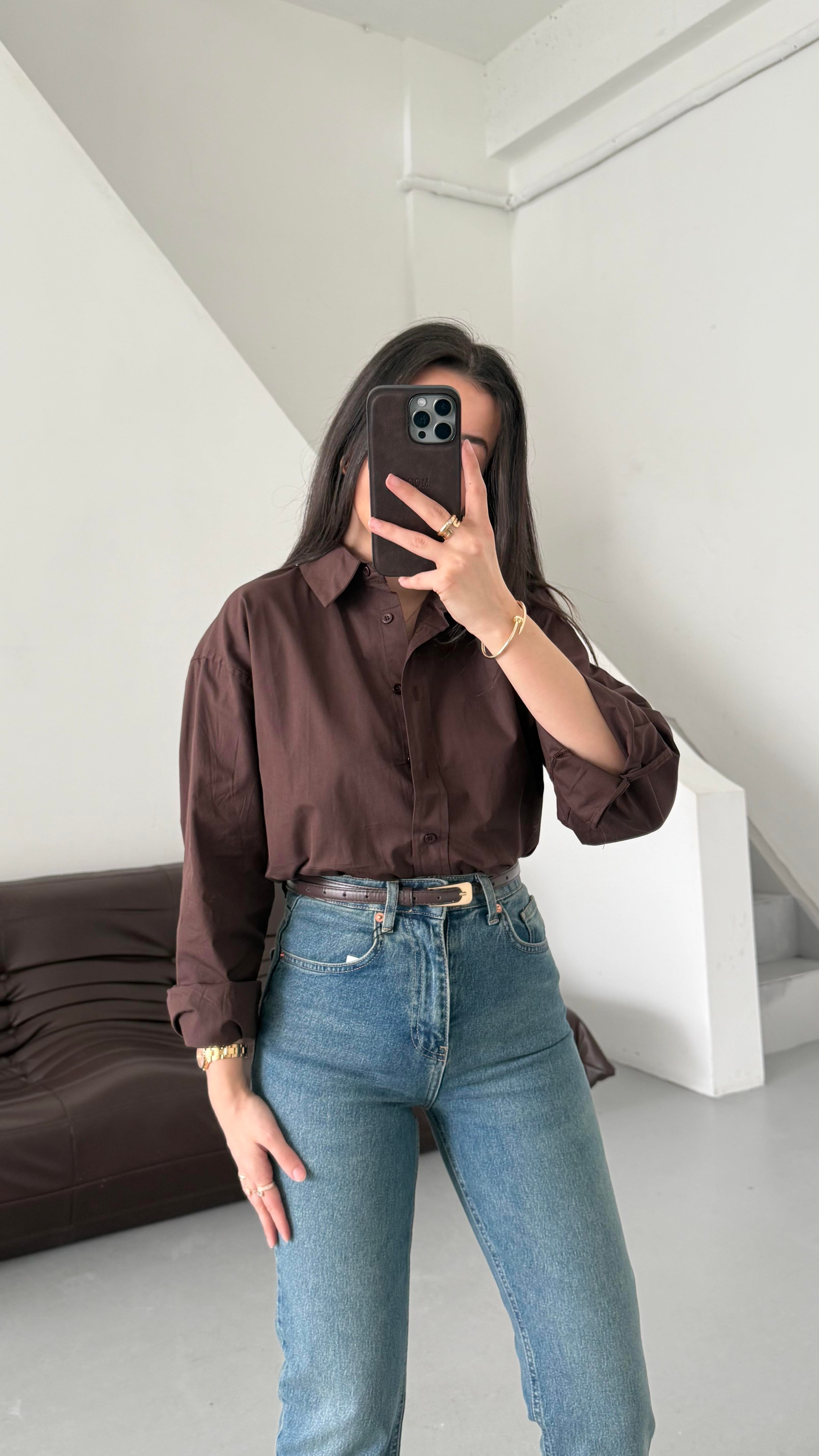 Mad Acı Kahve Basıc Poplin Gömlek