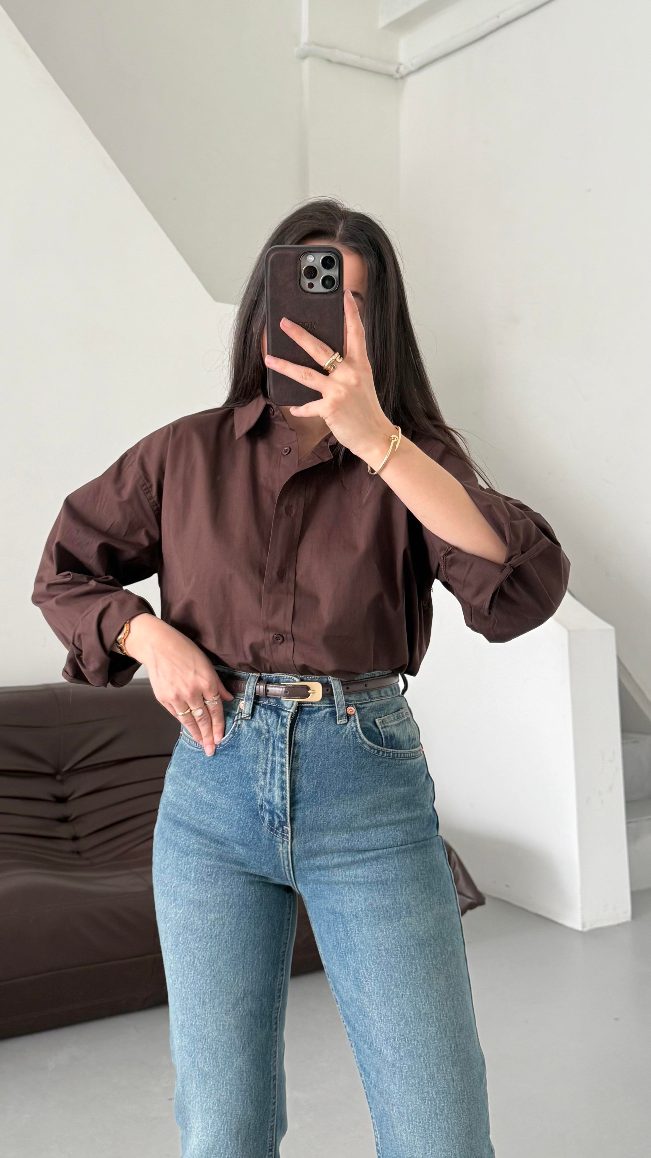 Mad Acı Kahve Basıc Poplin Gömlek