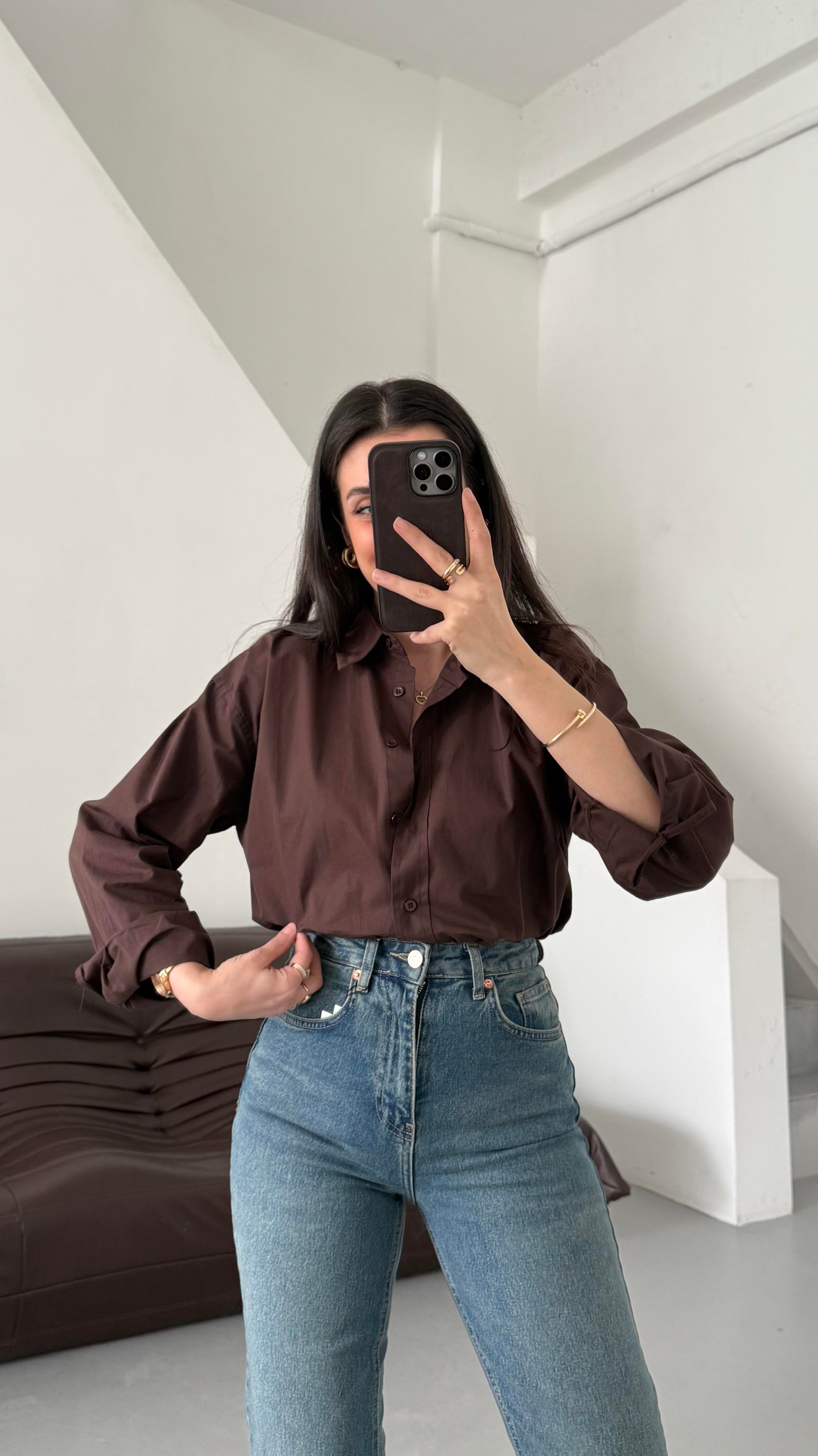 Mad Acı Kahve Basıc Poplin Gömlek