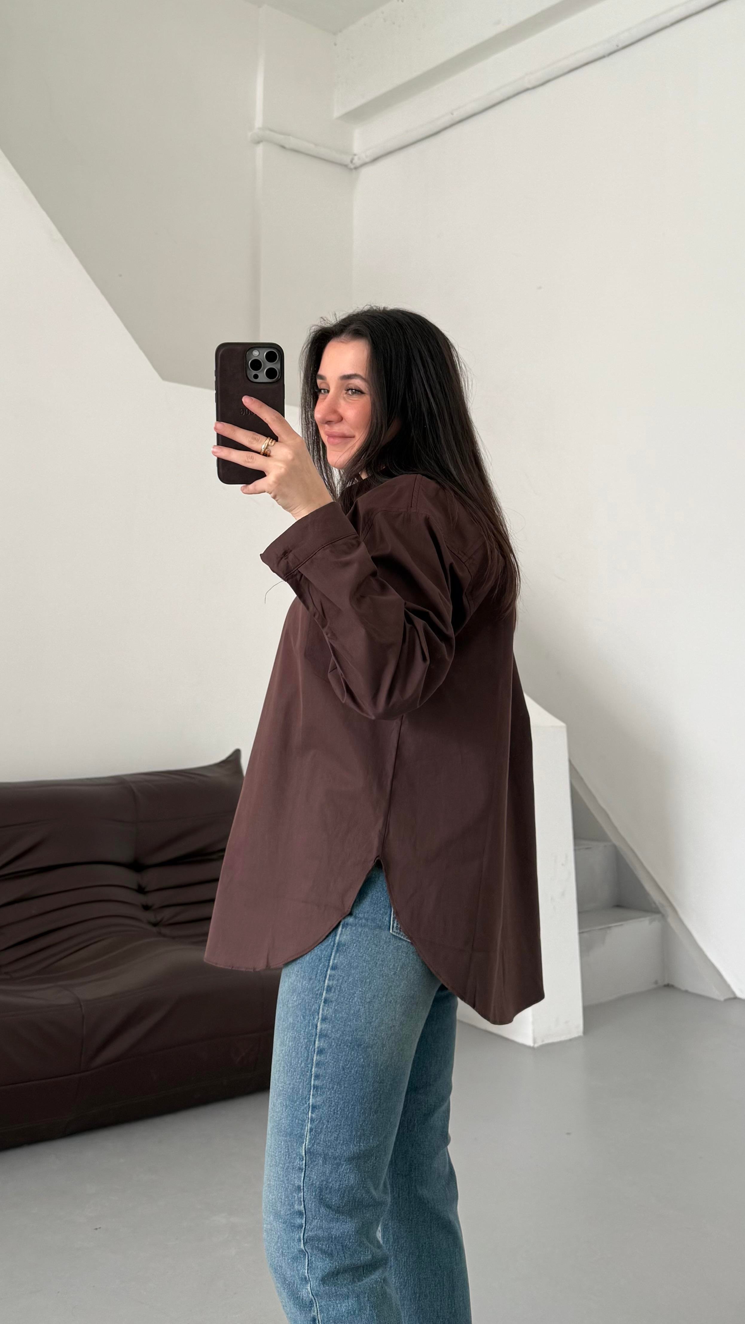 Mad Acı Kahve Basıc Poplin Gömlek