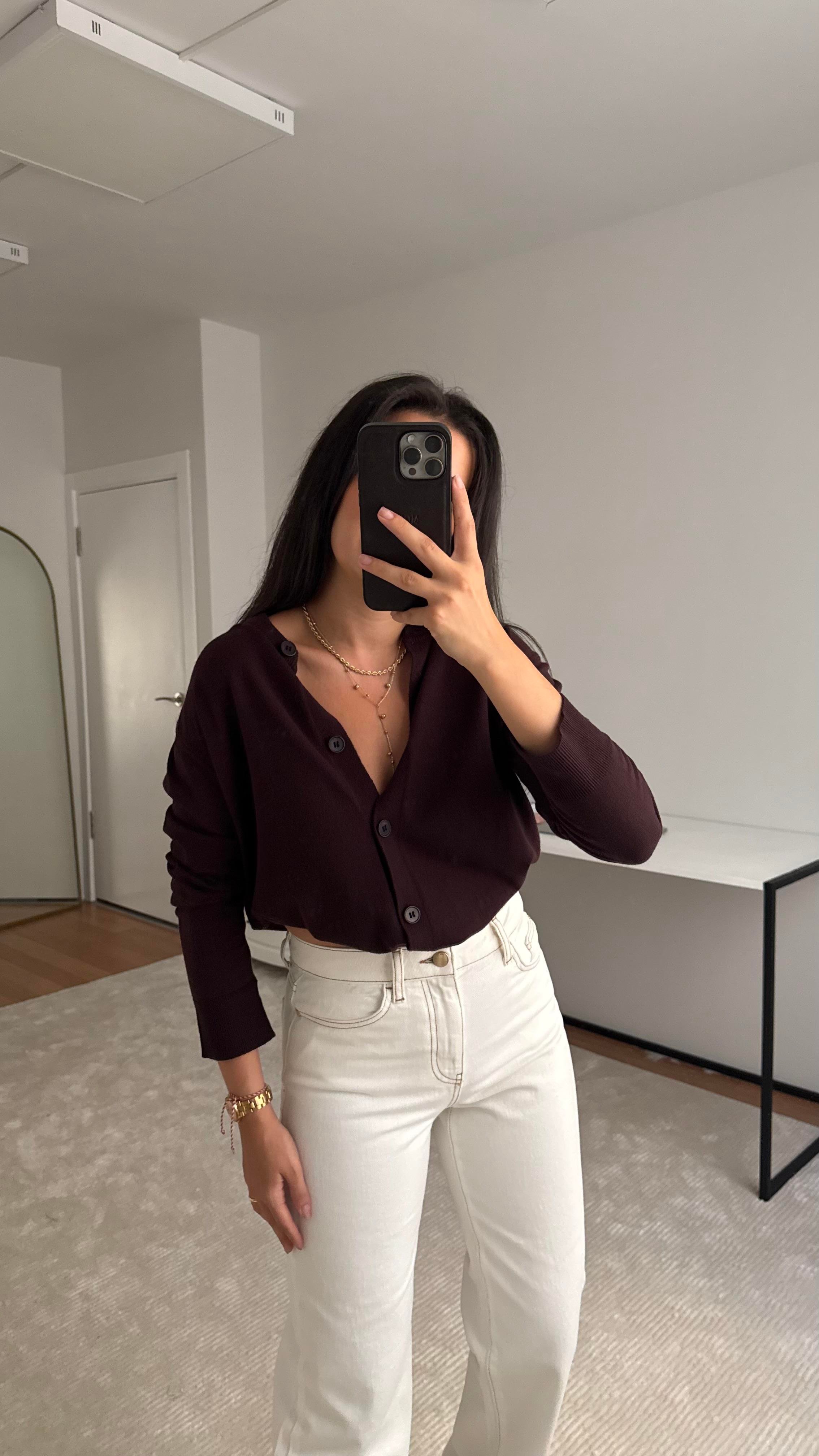 Mad Acı Kahve Dokulu Basıc Triko Hırka