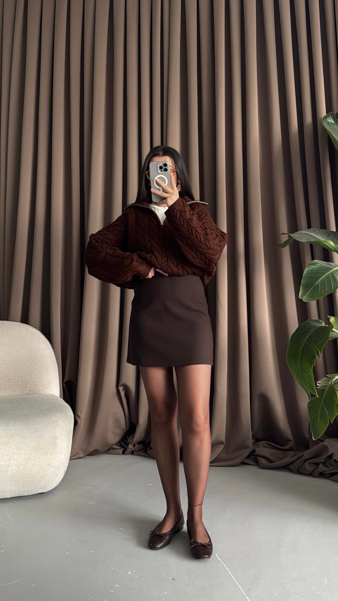 Mad Acı Kahve Mini Etek