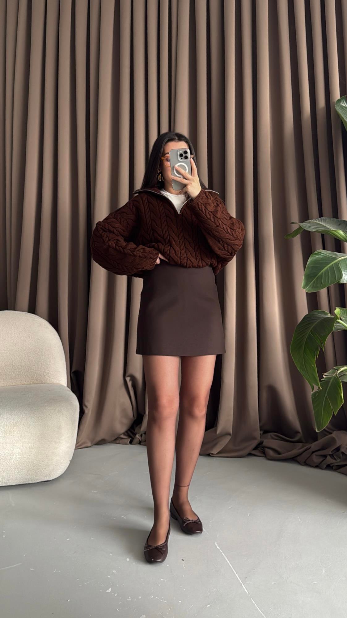 Mad Acı Kahve Mini Etek