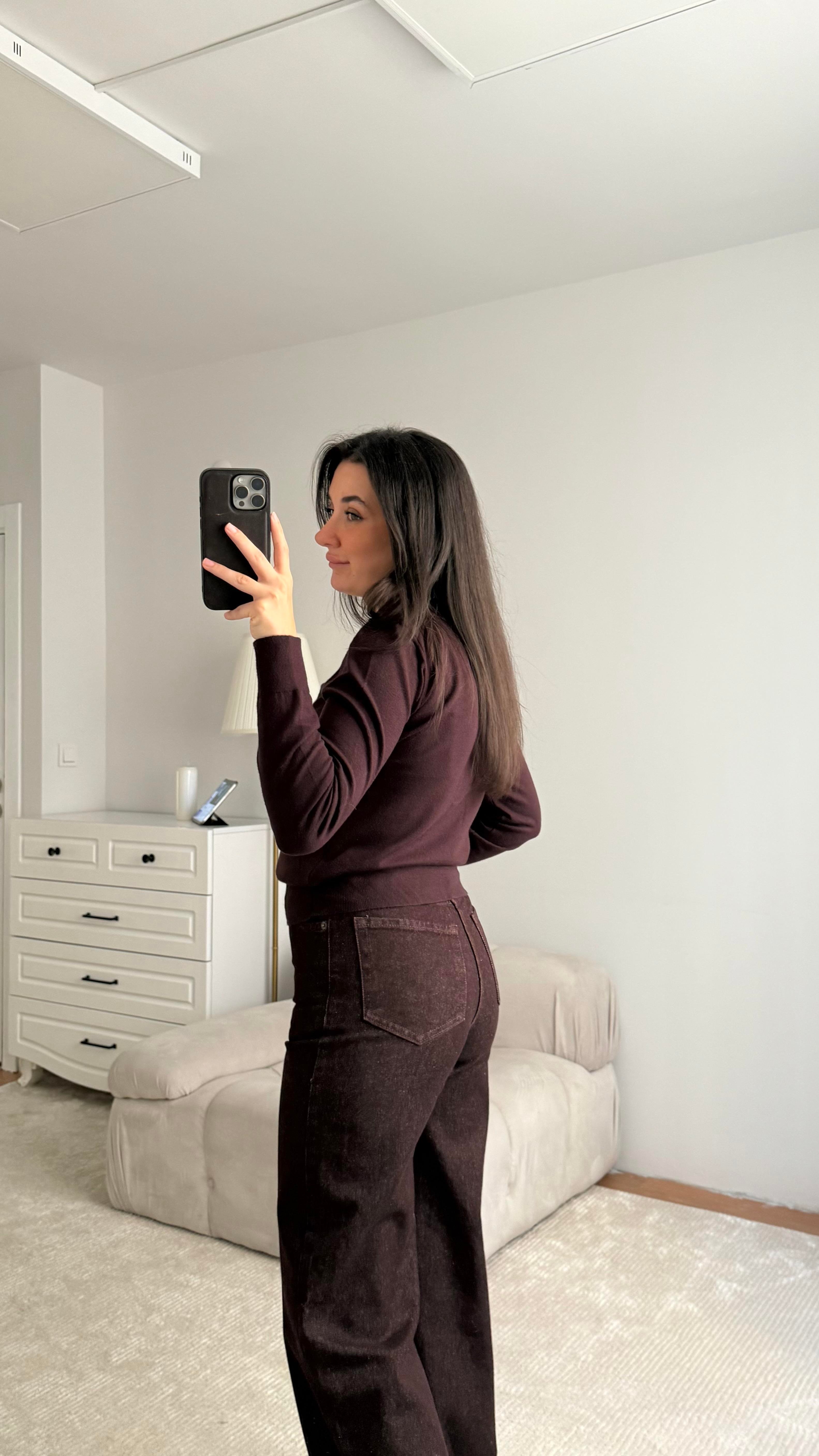 Mad Acı Kahve Polo Yaka Düğmeli Premıum Triko