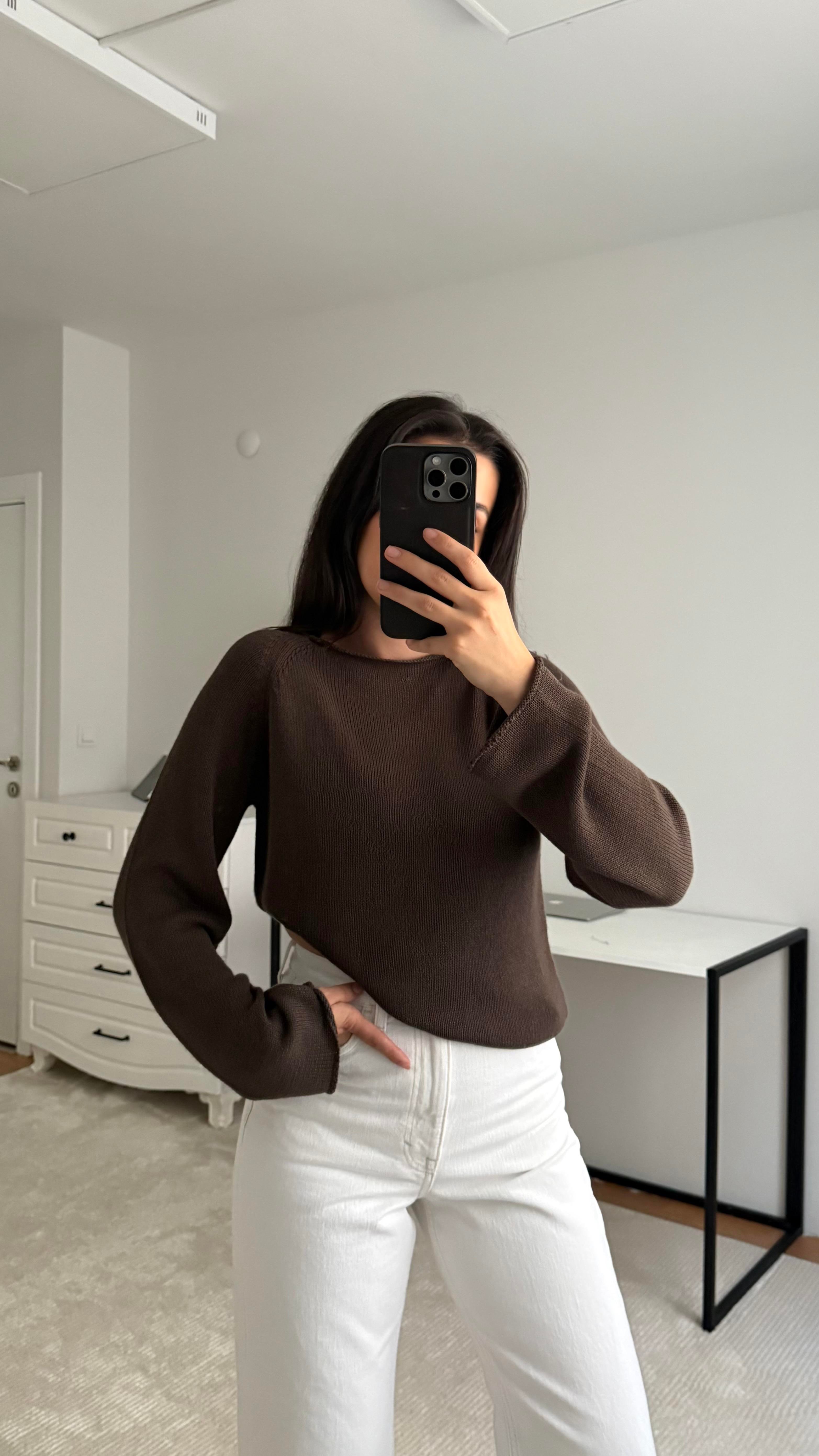 Mad Acı Kahve Salaş Triko Örme