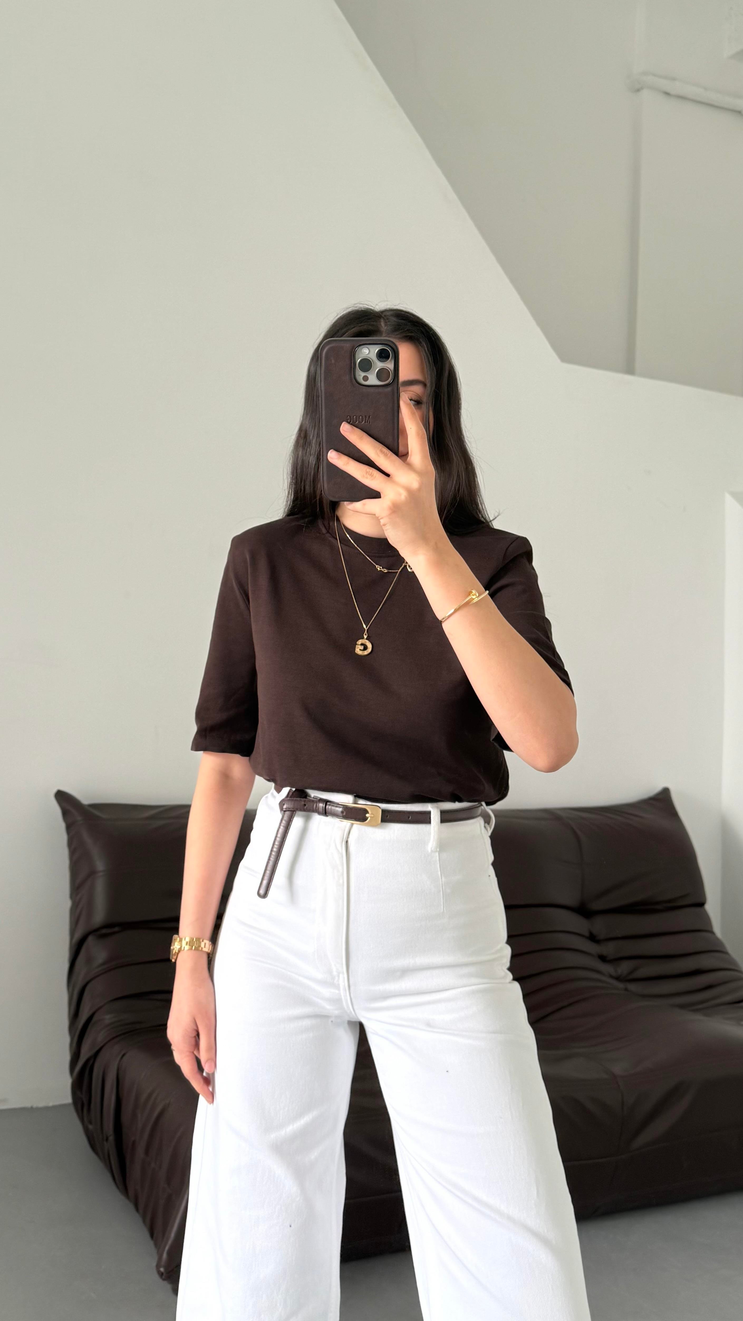 Mad Acı Kahve Vatkalı Basıc Tişört