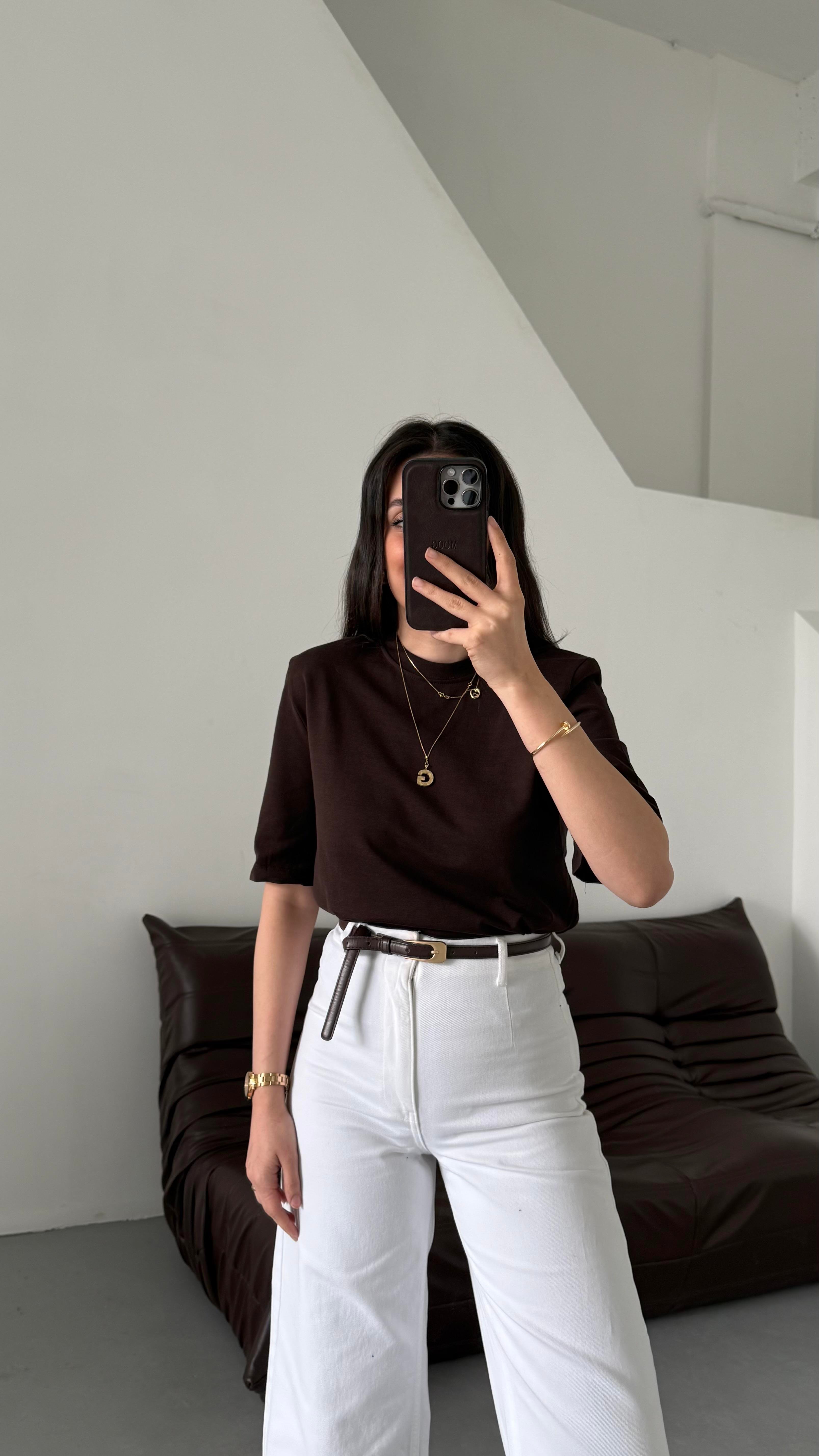 Mad Acı Kahve Vatkalı Basıc Tişört