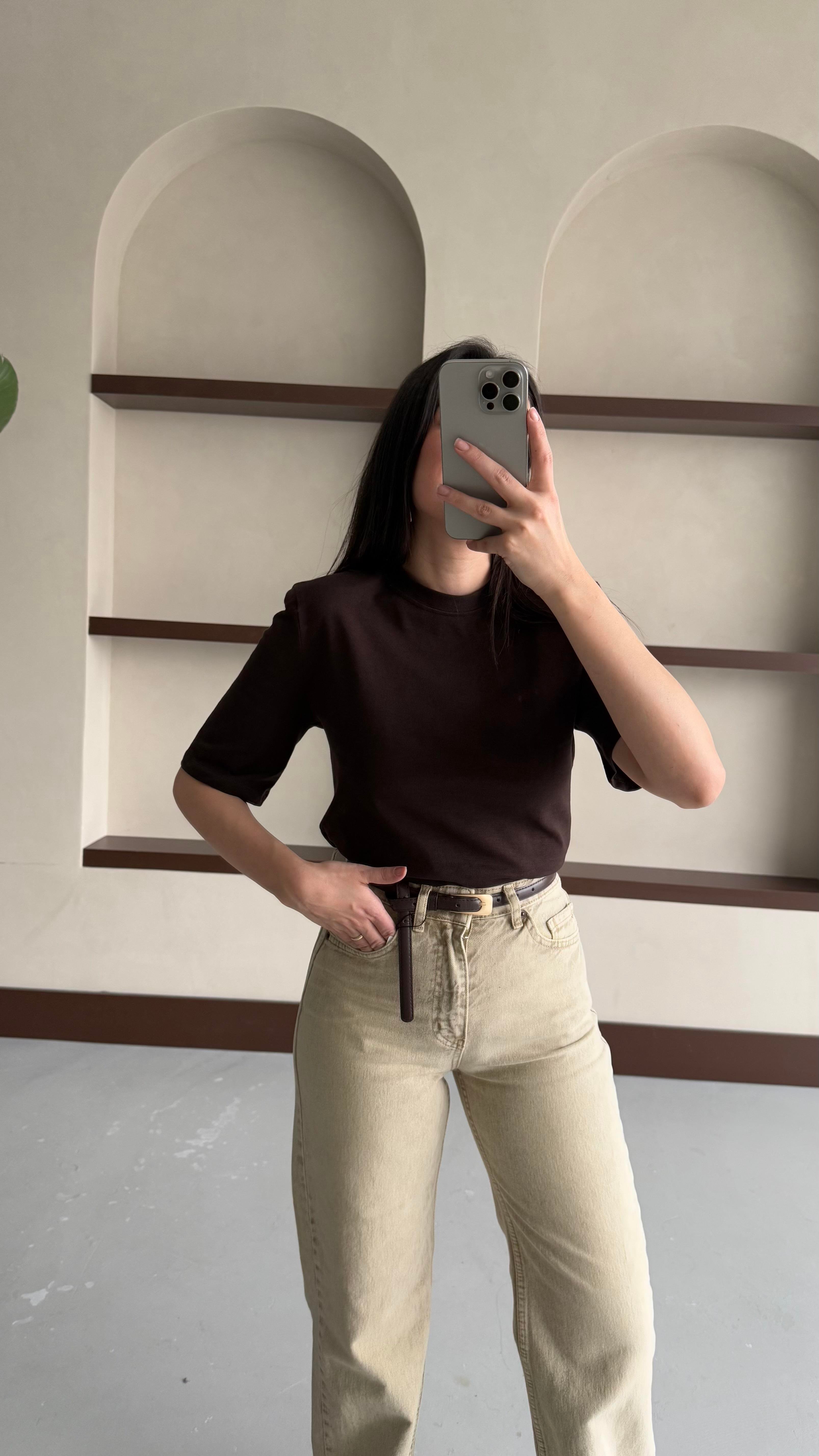 Mad Acı Kahve Vatkalı Basıc Tişört