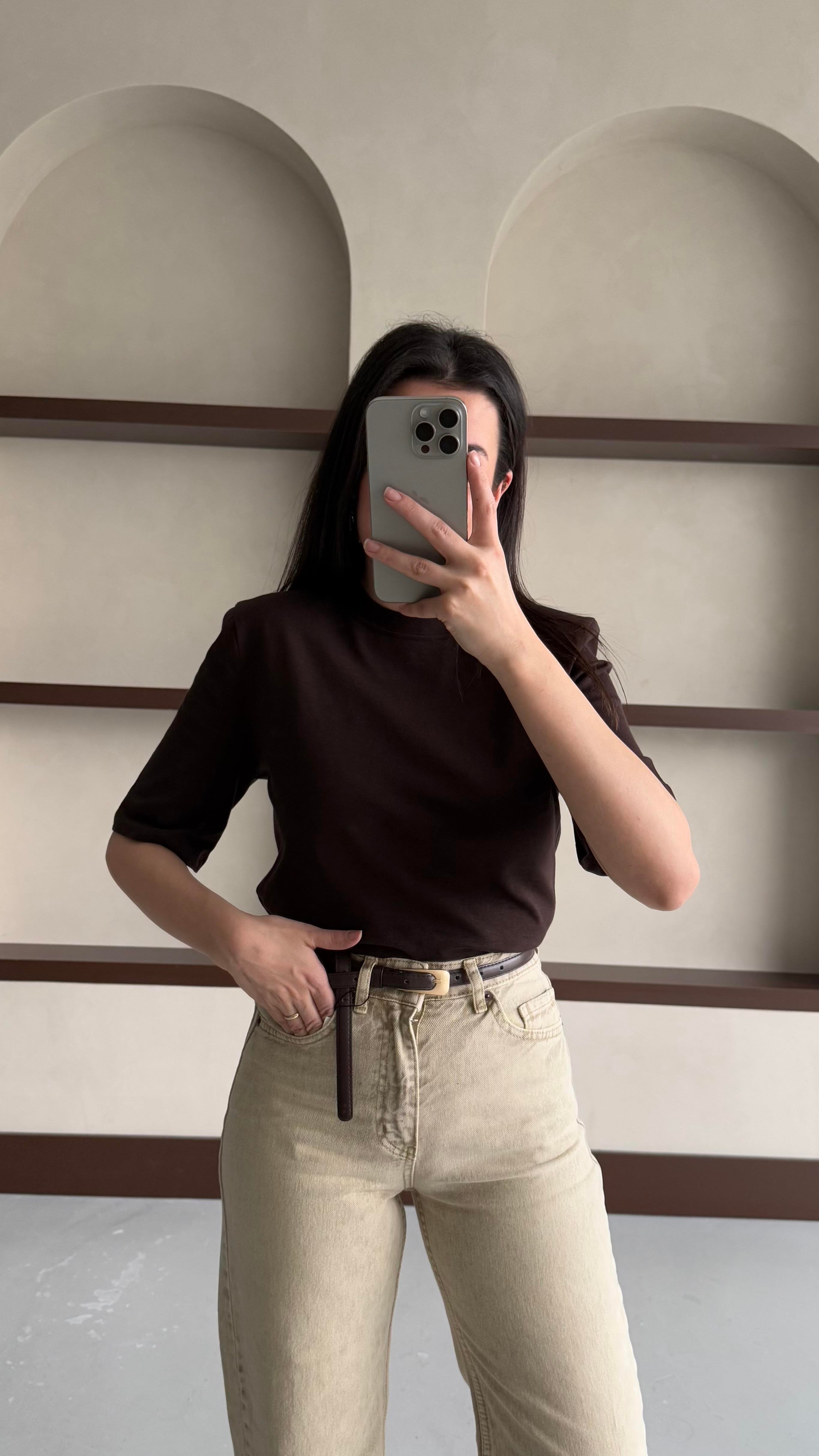 Mad Acı Kahve Vatkalı Basıc Tişört