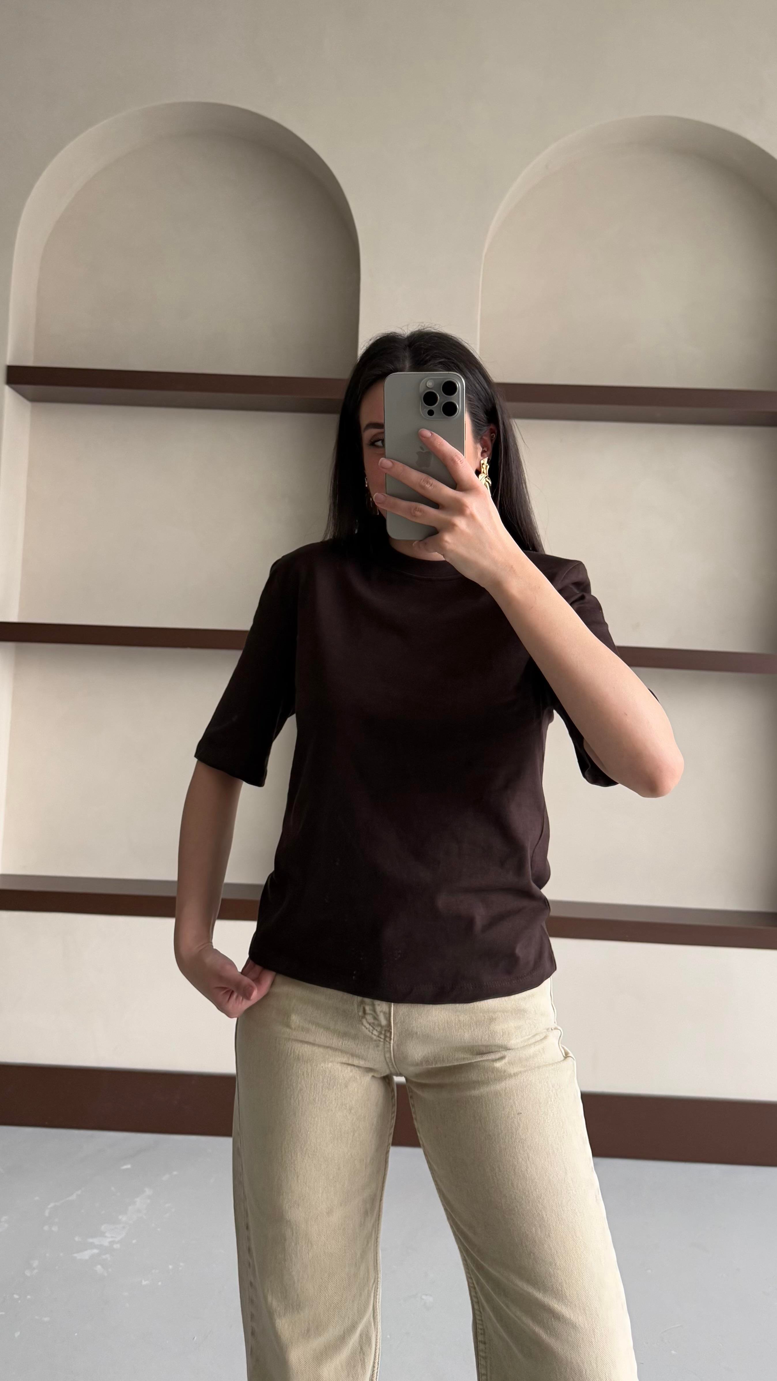 Mad Acı Kahve Vatkalı Basıc Tişört