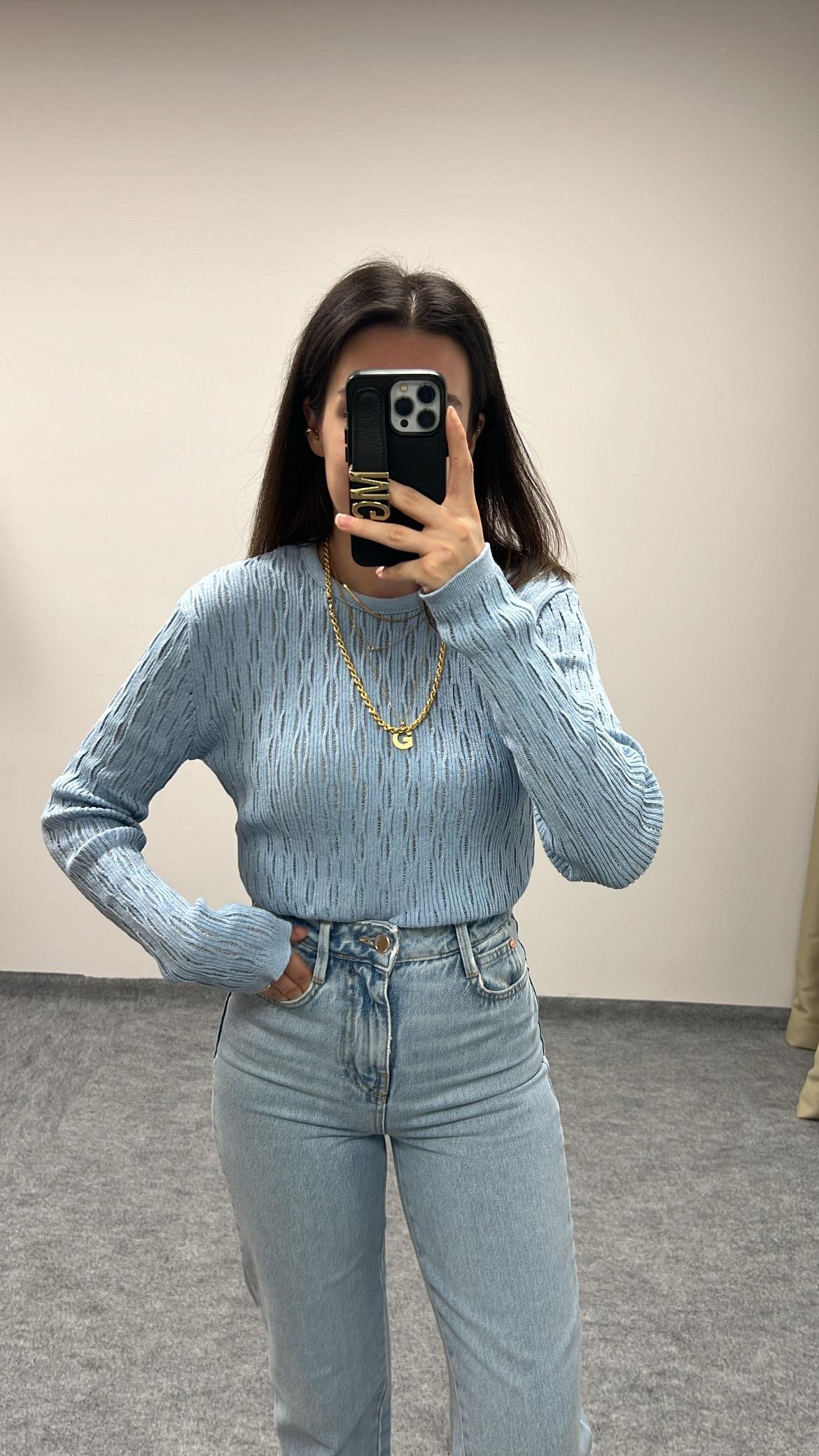 MAD BEBEK MAVİ ÖRME TRİKO