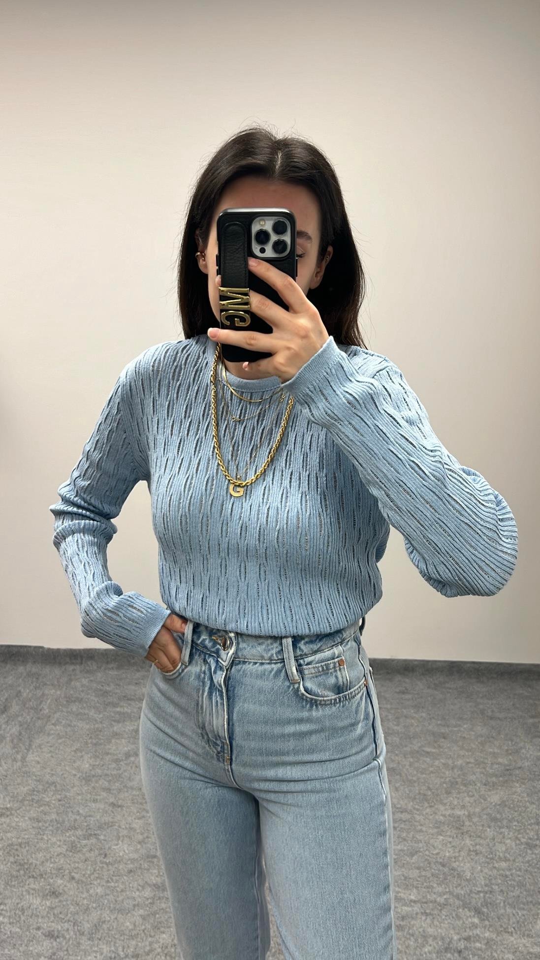 MAD BEBEK MAVİ ÖRME TRİKO