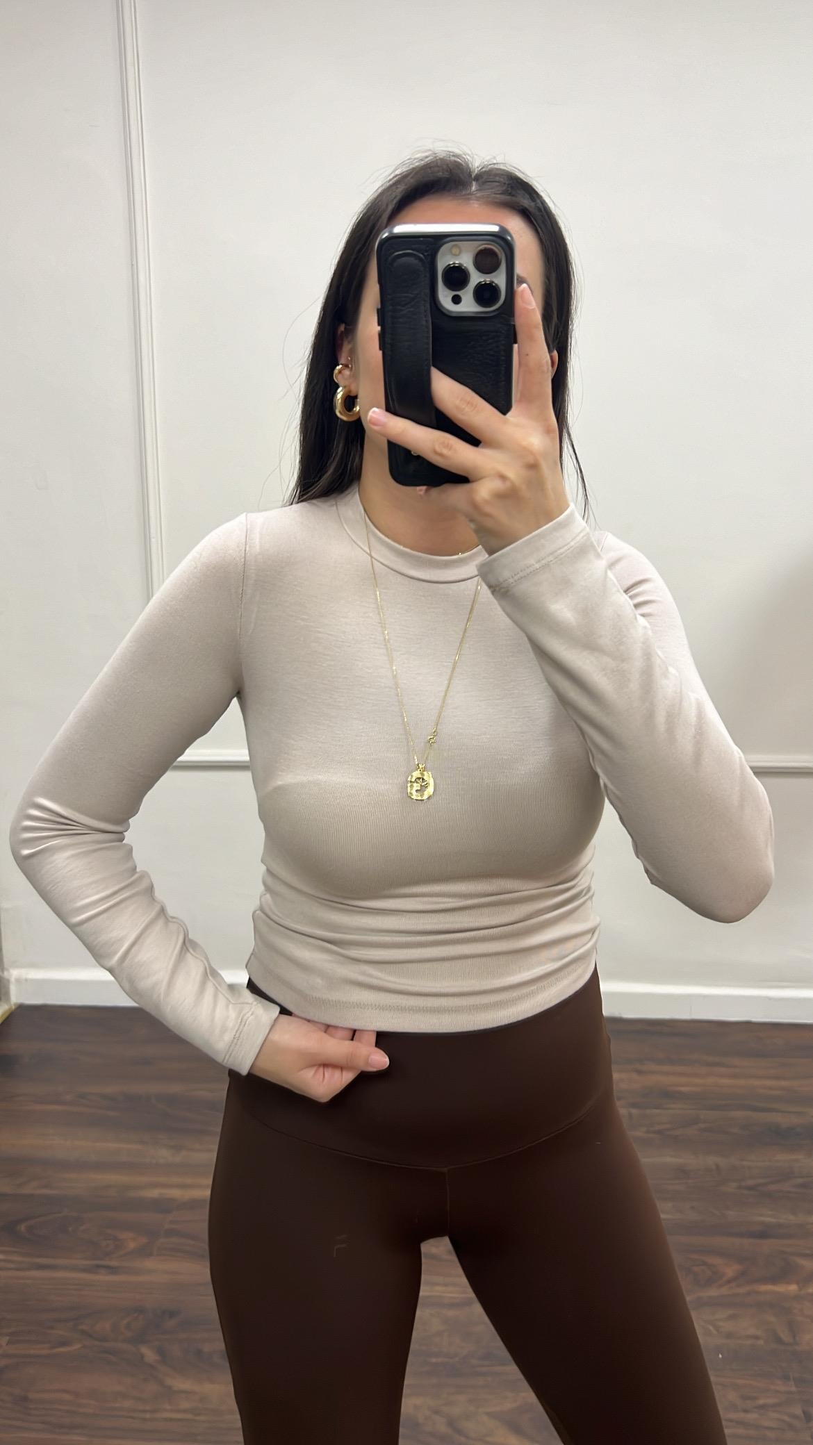 Mad Bej Soft Touch Bluz