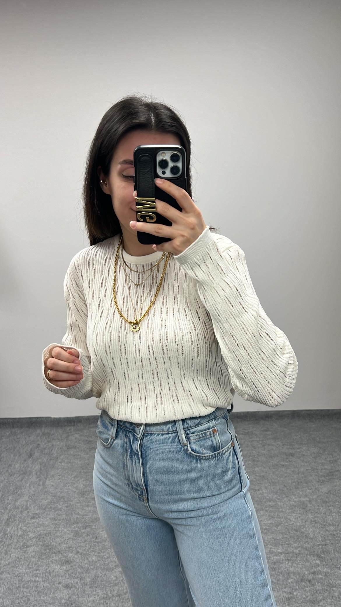 MAD BEYAZ ÖRME TRİKO