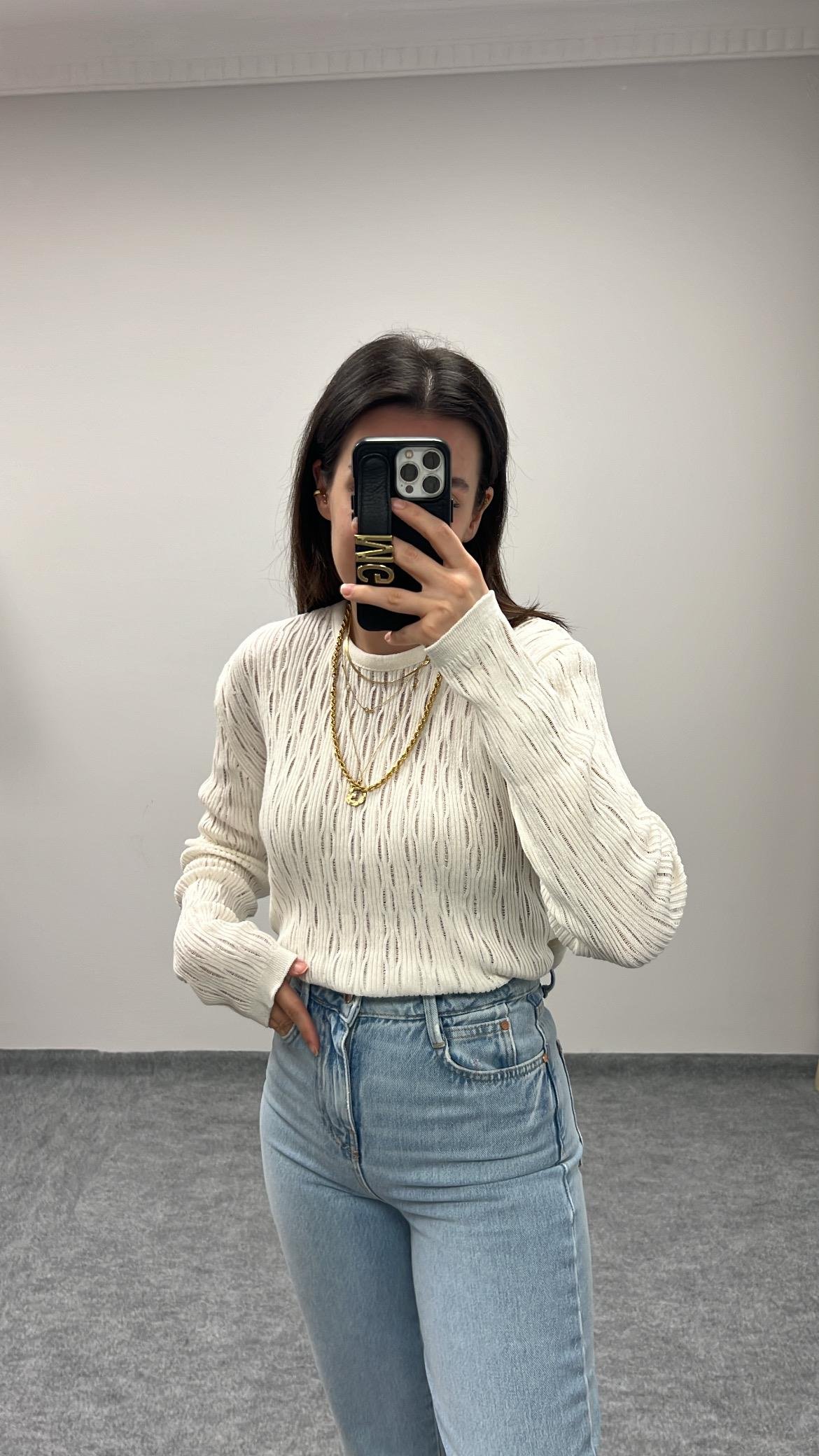 MAD BEYAZ ÖRME TRİKO