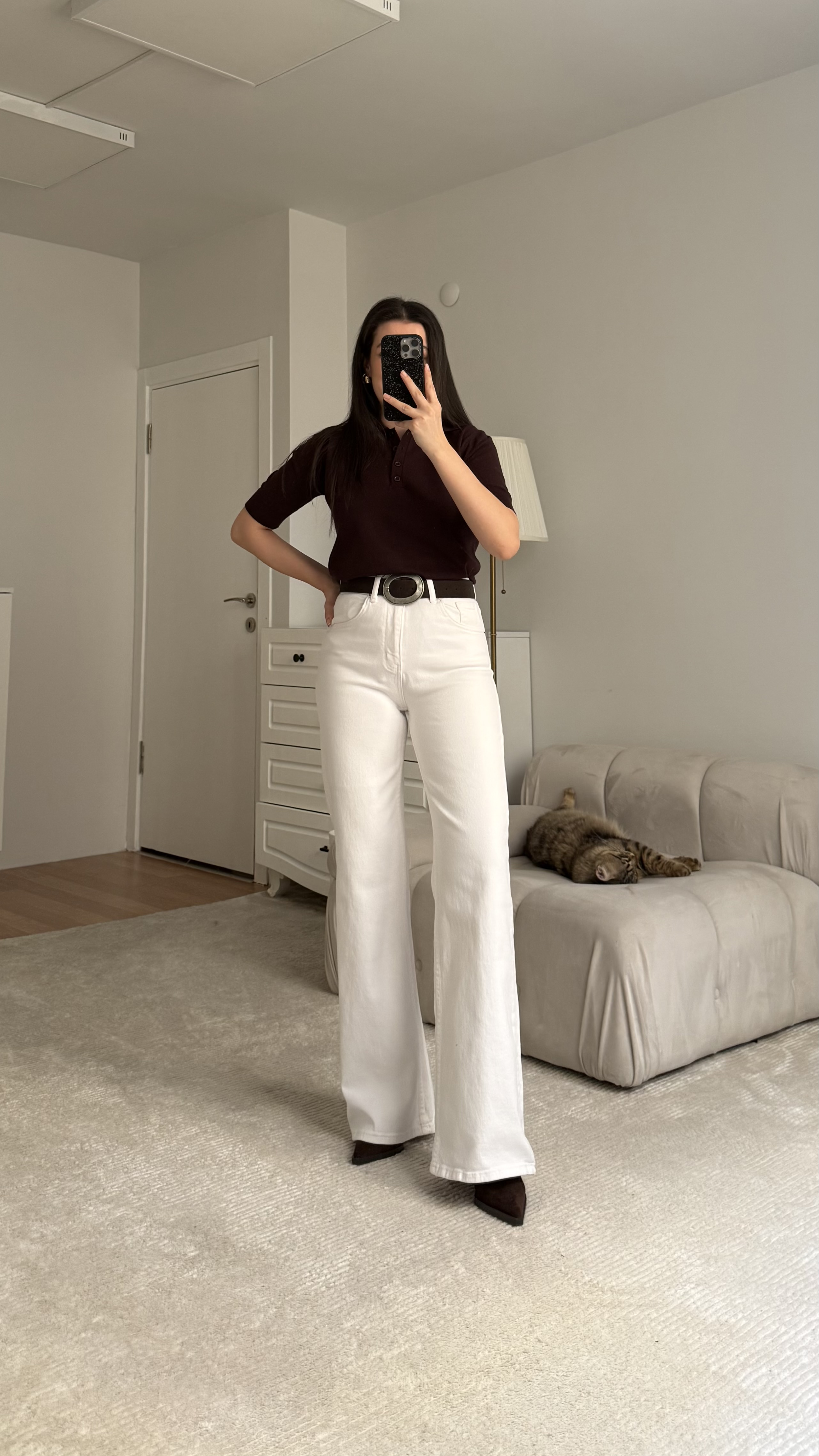 Mad Beyaz Wide Leg Jean