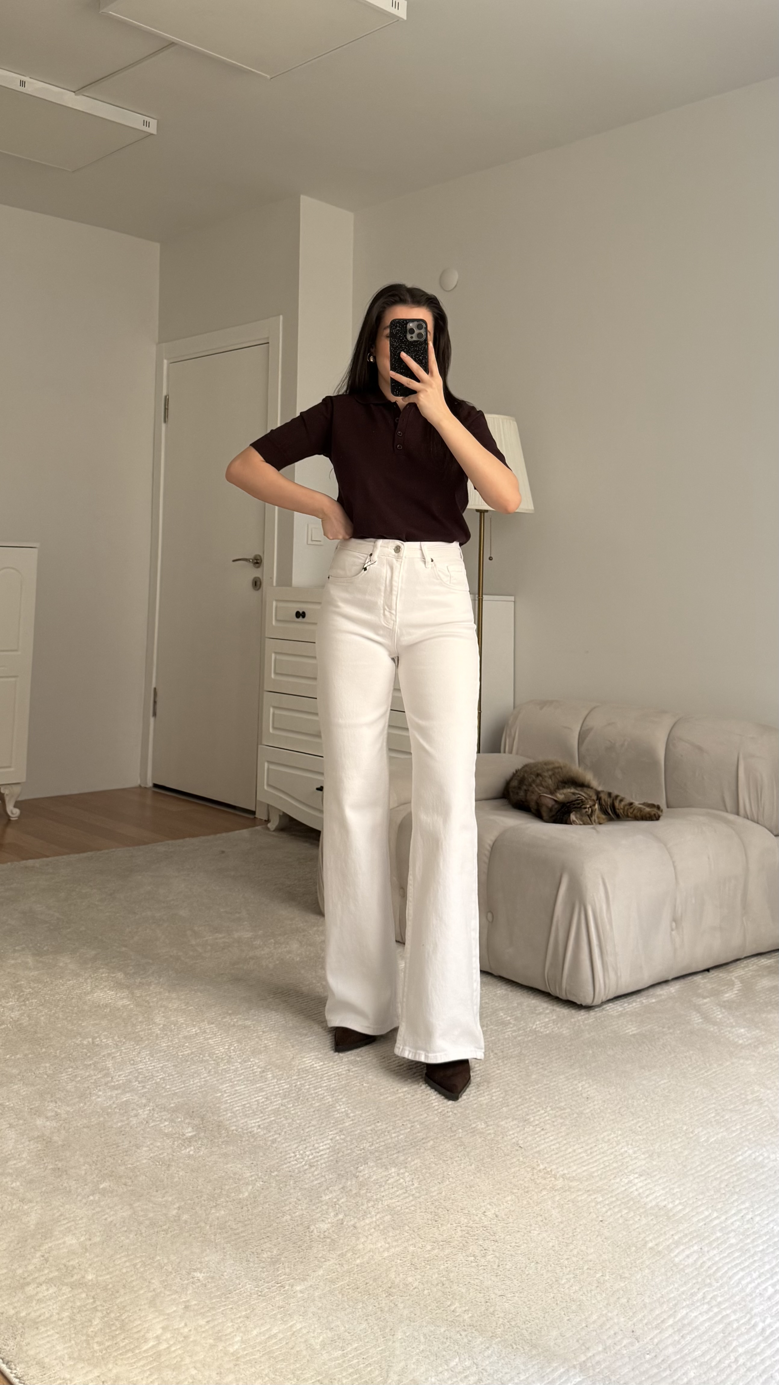 Mad Beyaz Wide Leg Jean