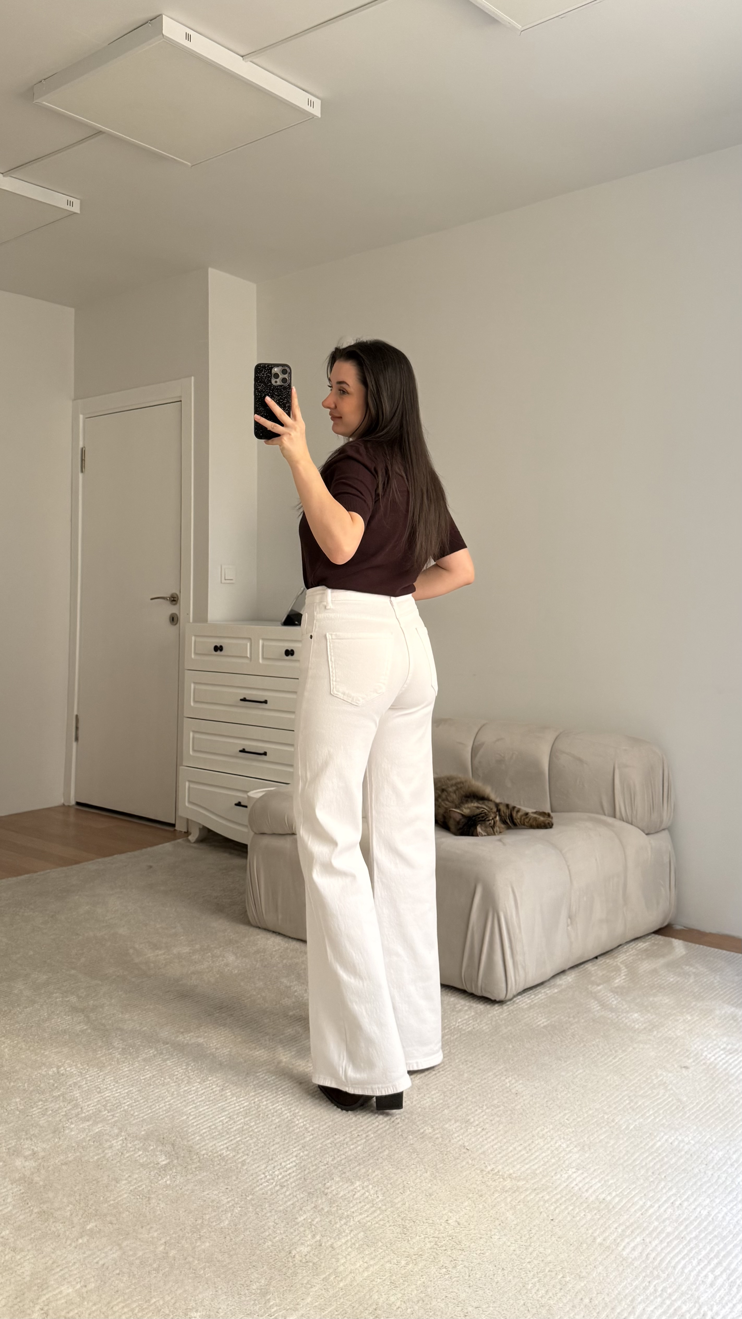 Mad Beyaz Wide Leg Jean