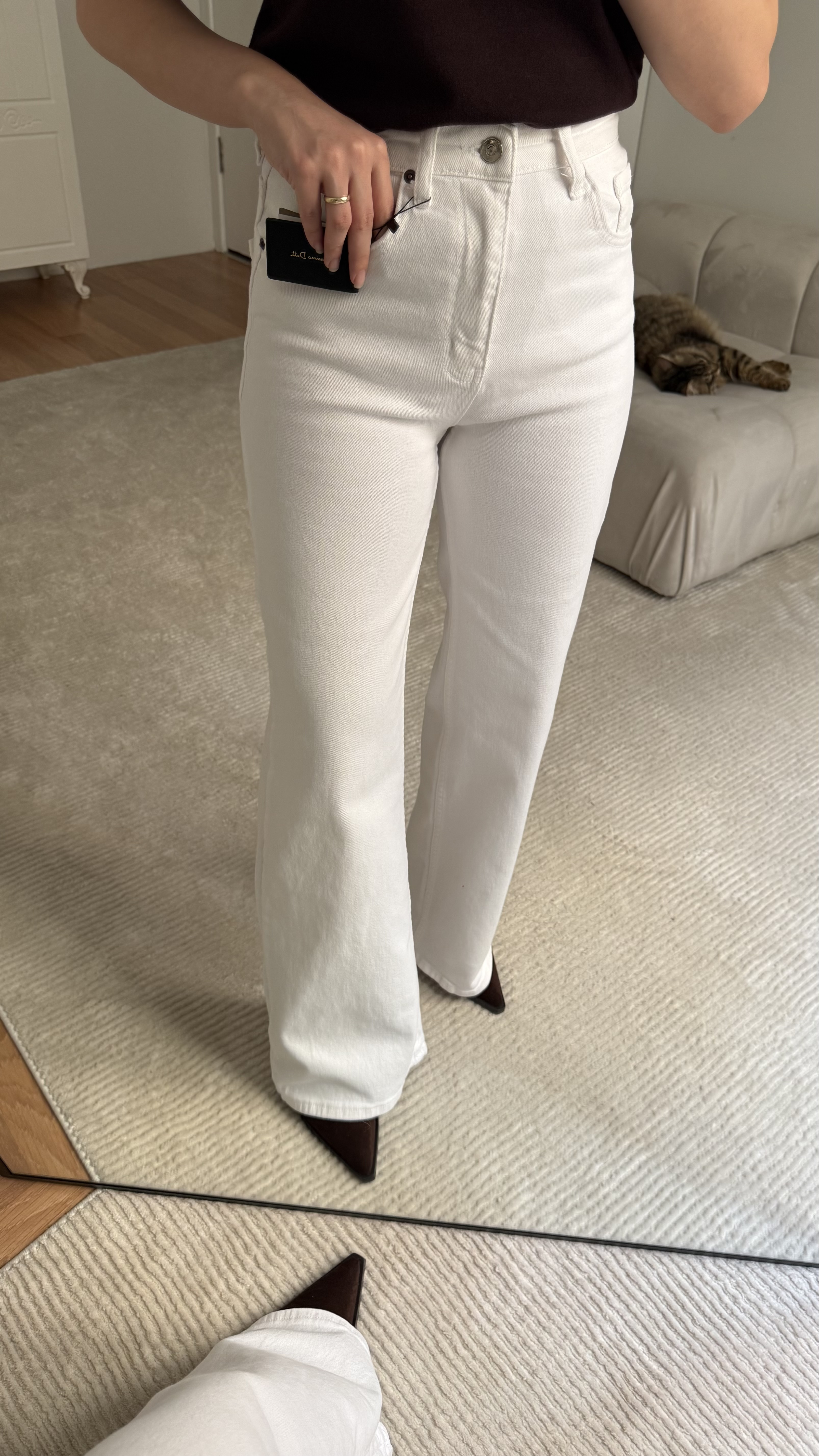 Mad Beyaz Wide Leg Jean