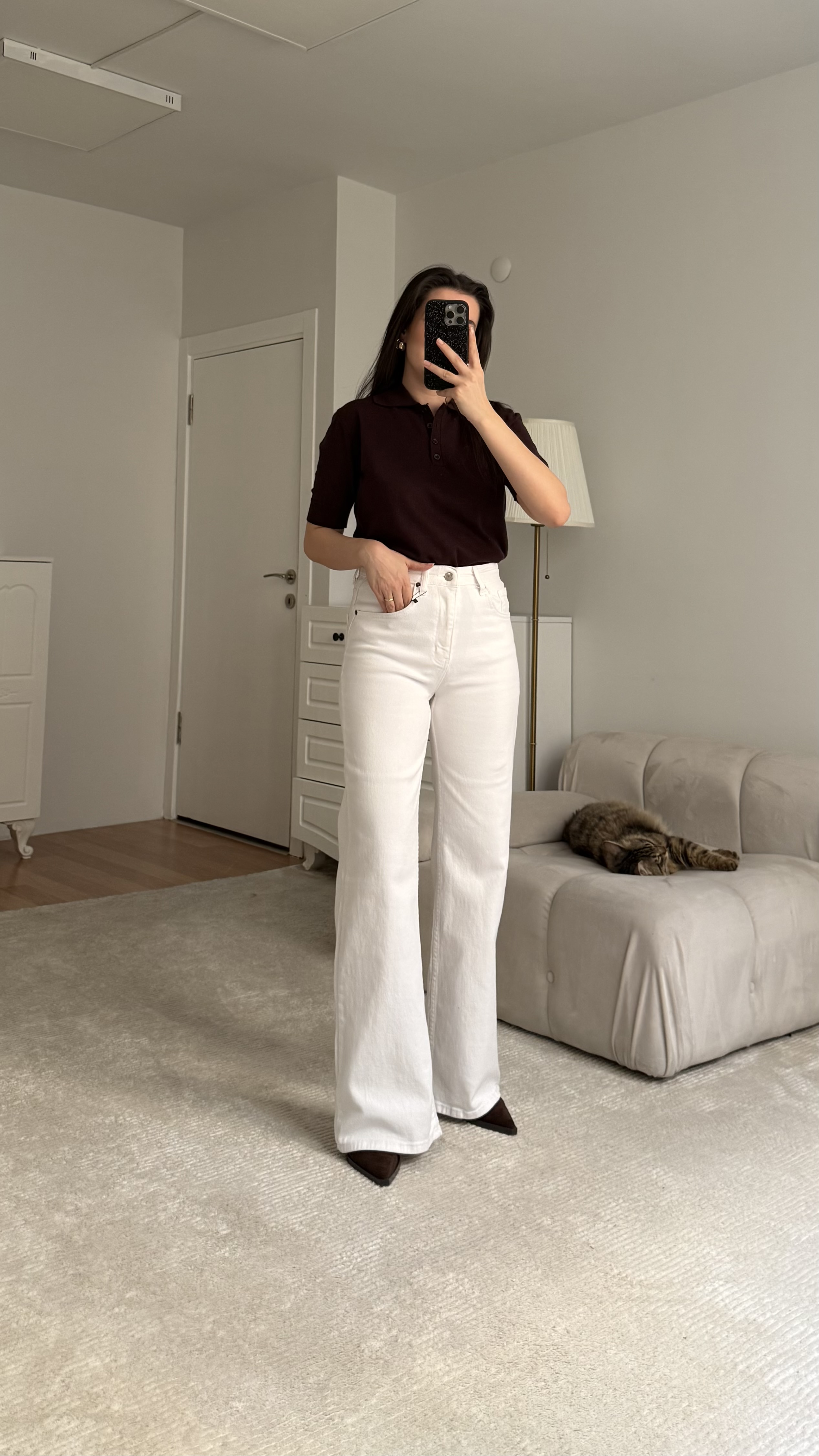Mad Beyaz Wide Leg Jean