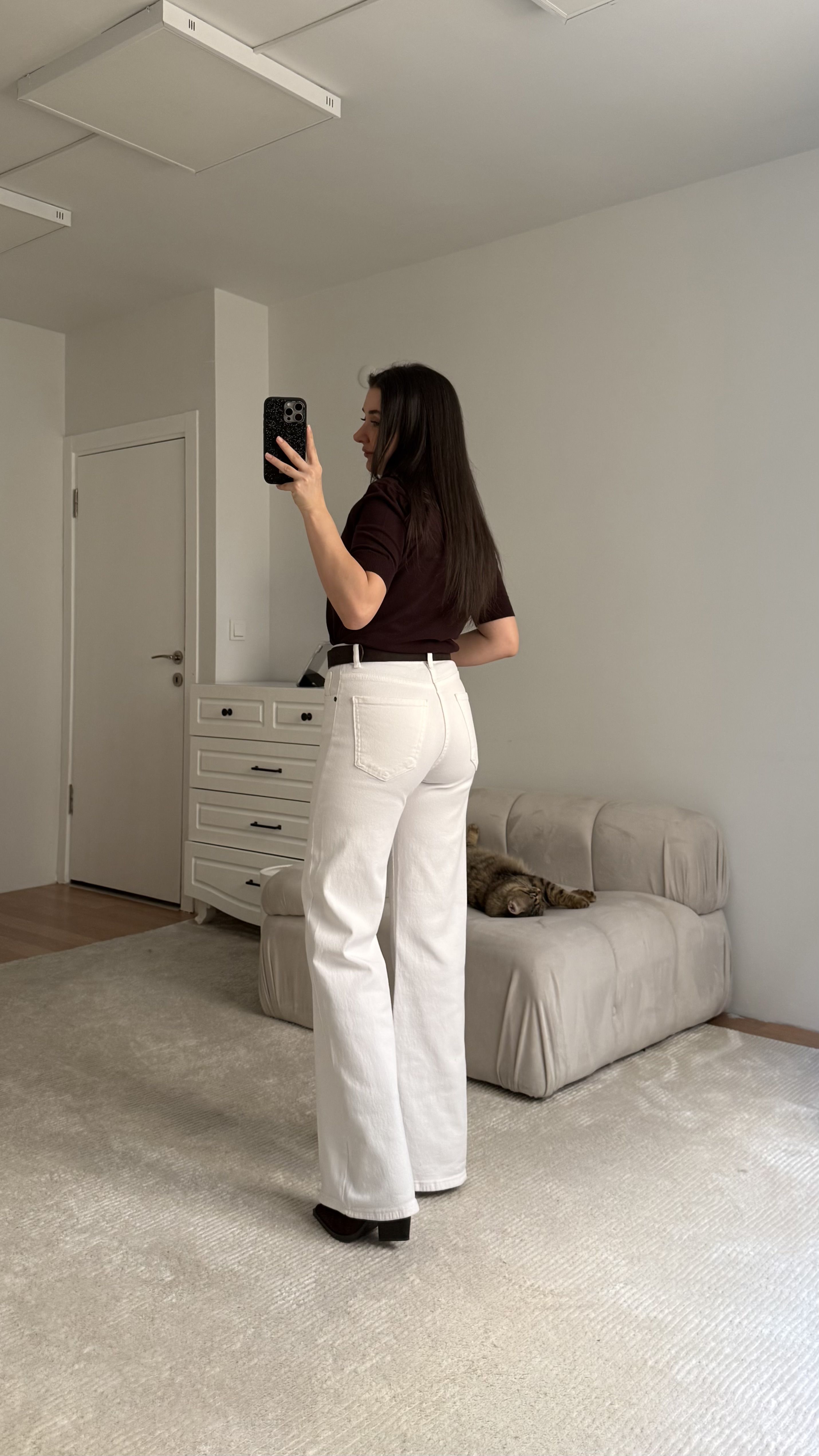 Mad Beyaz Wide Leg Jean