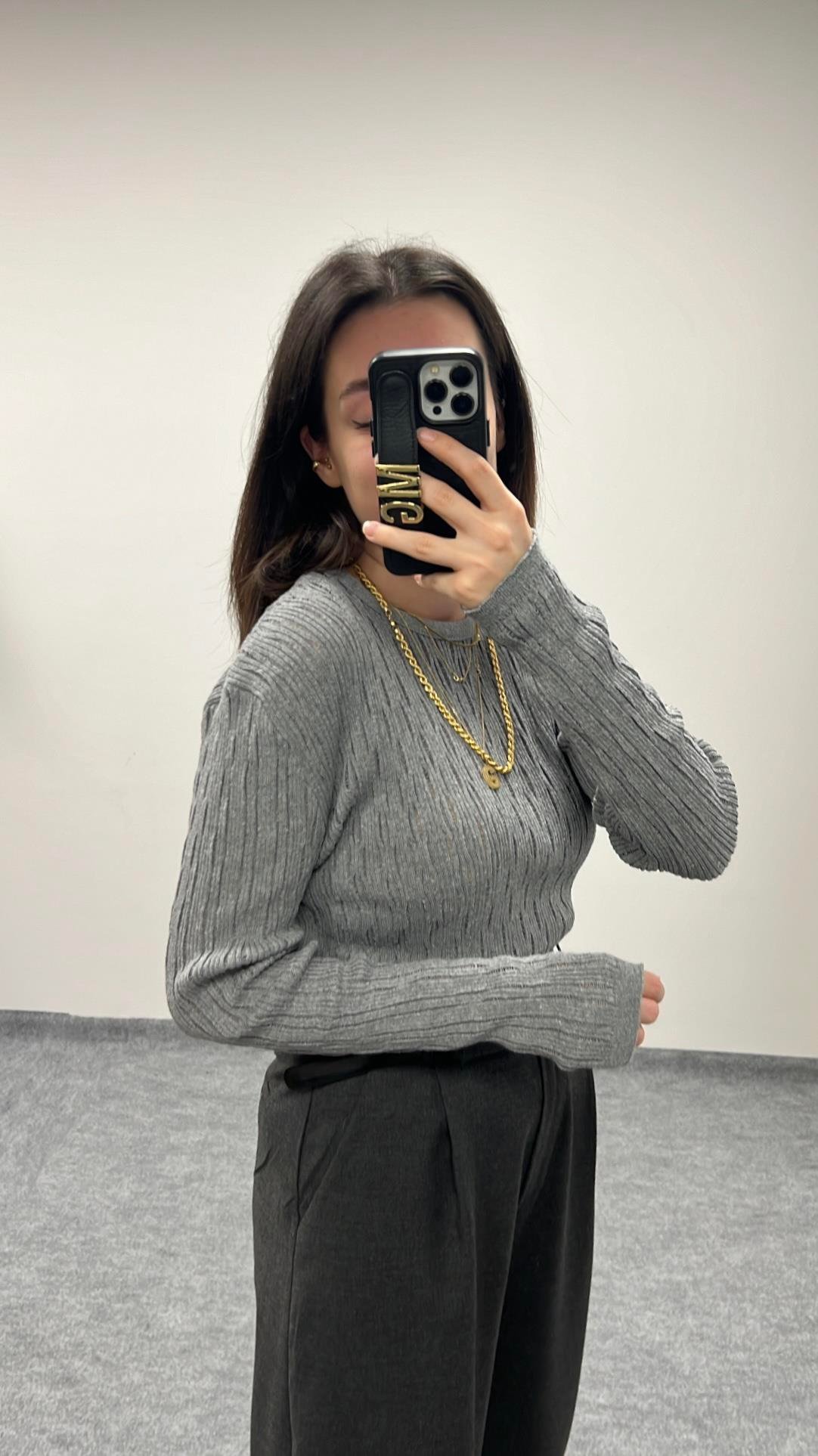 MAD GRİ ÖRME TRİKO