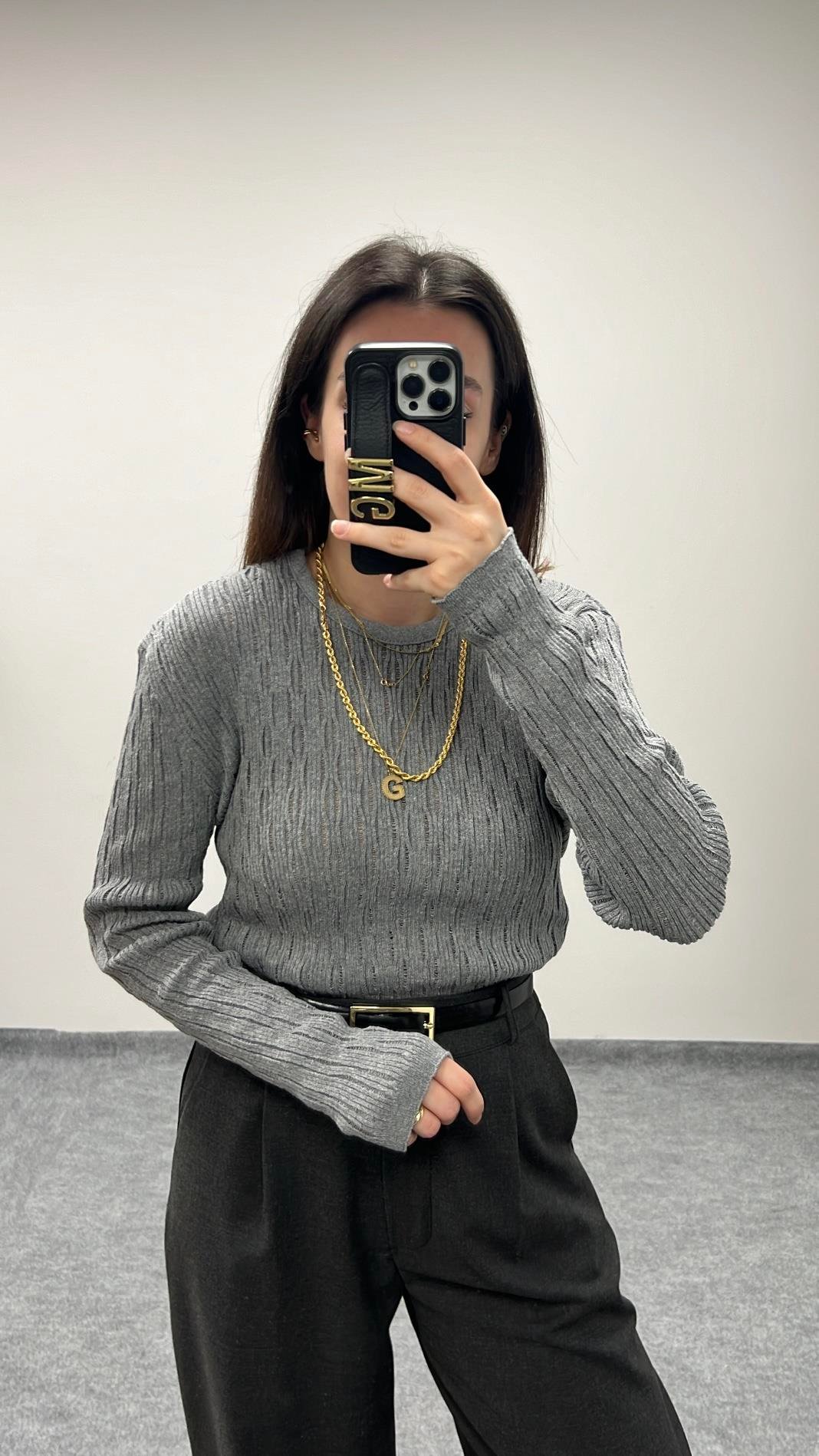 MAD GRİ ÖRME TRİKO