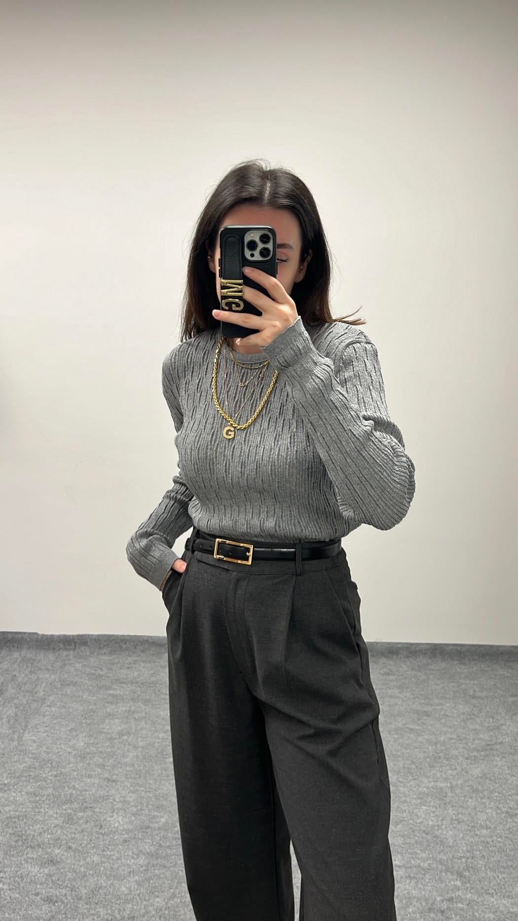 MAD GRİ ÖRME TRİKO