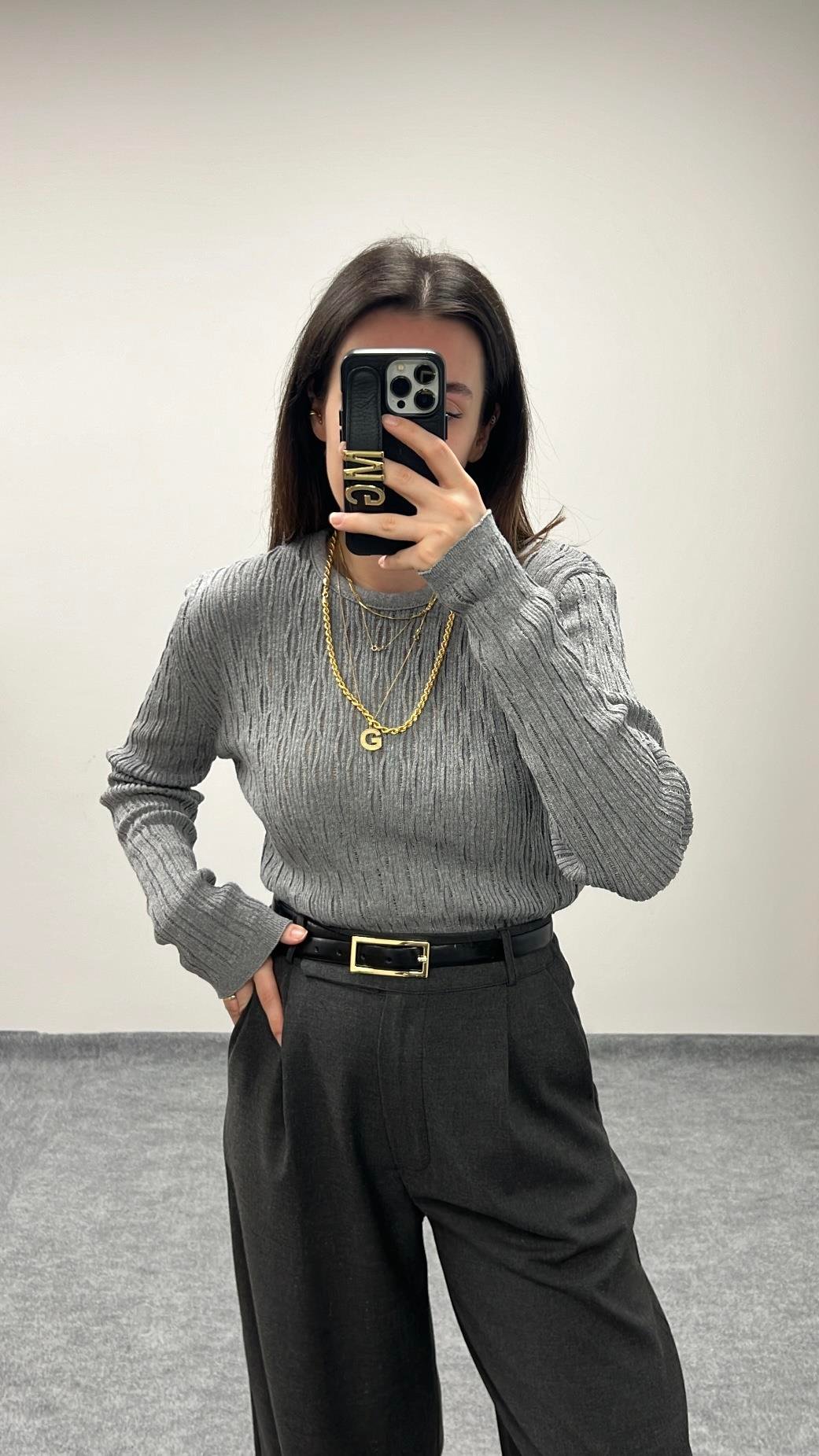 MAD GRİ ÖRME TRİKO