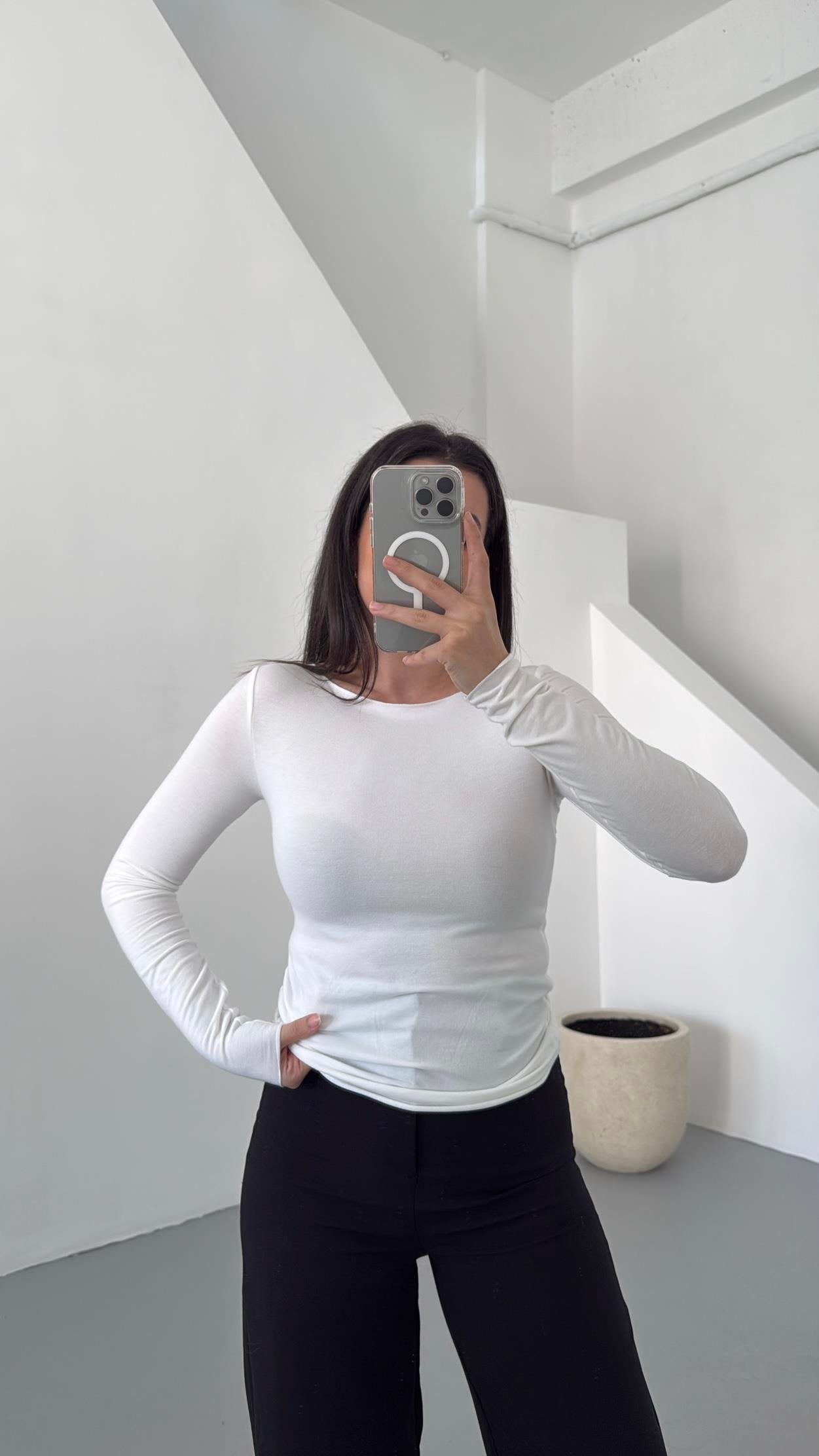 Mad Kaşmir Karışımlı Basıc Bluz