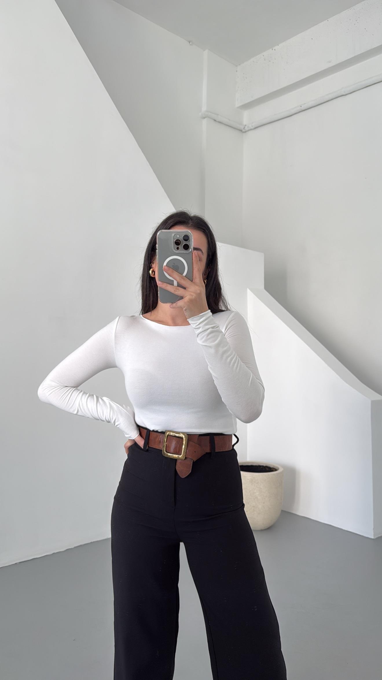 Mad Kaşmir Karışımlı Basıc Bluz