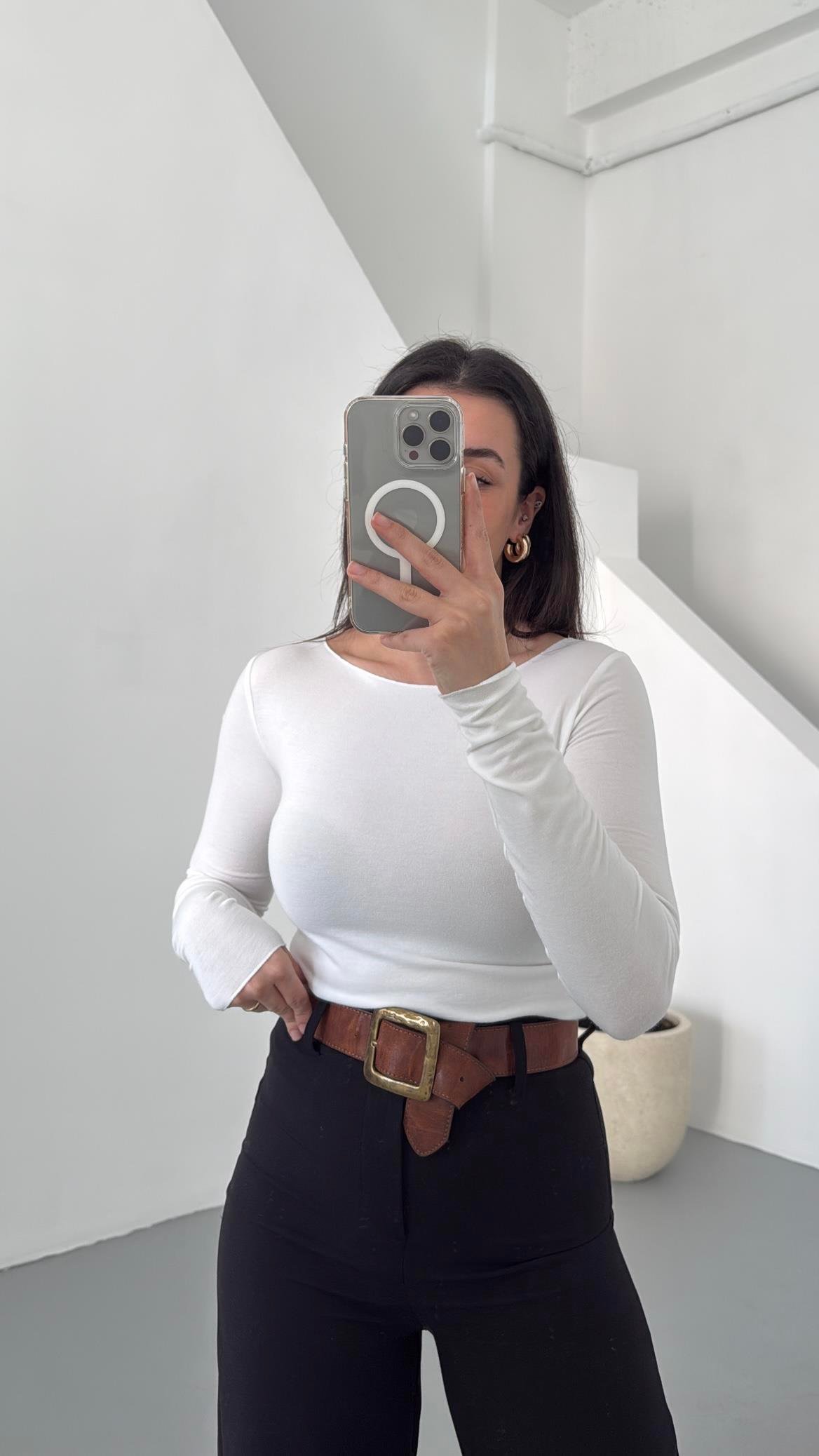 Mad Kaşmir Karışımlı Basıc Bluz