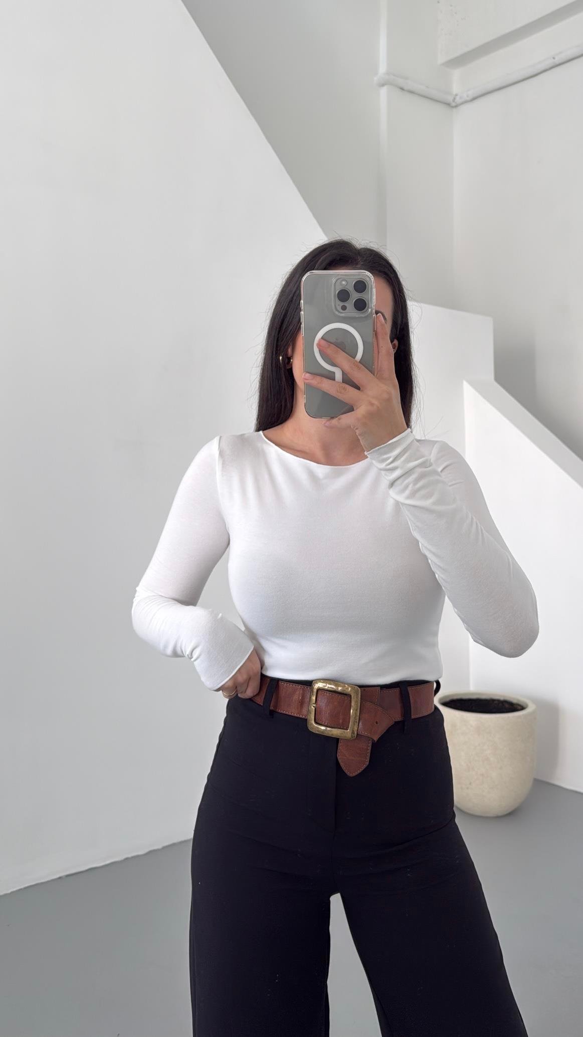 Mad Kaşmir Karışımlı Basıc Bluz