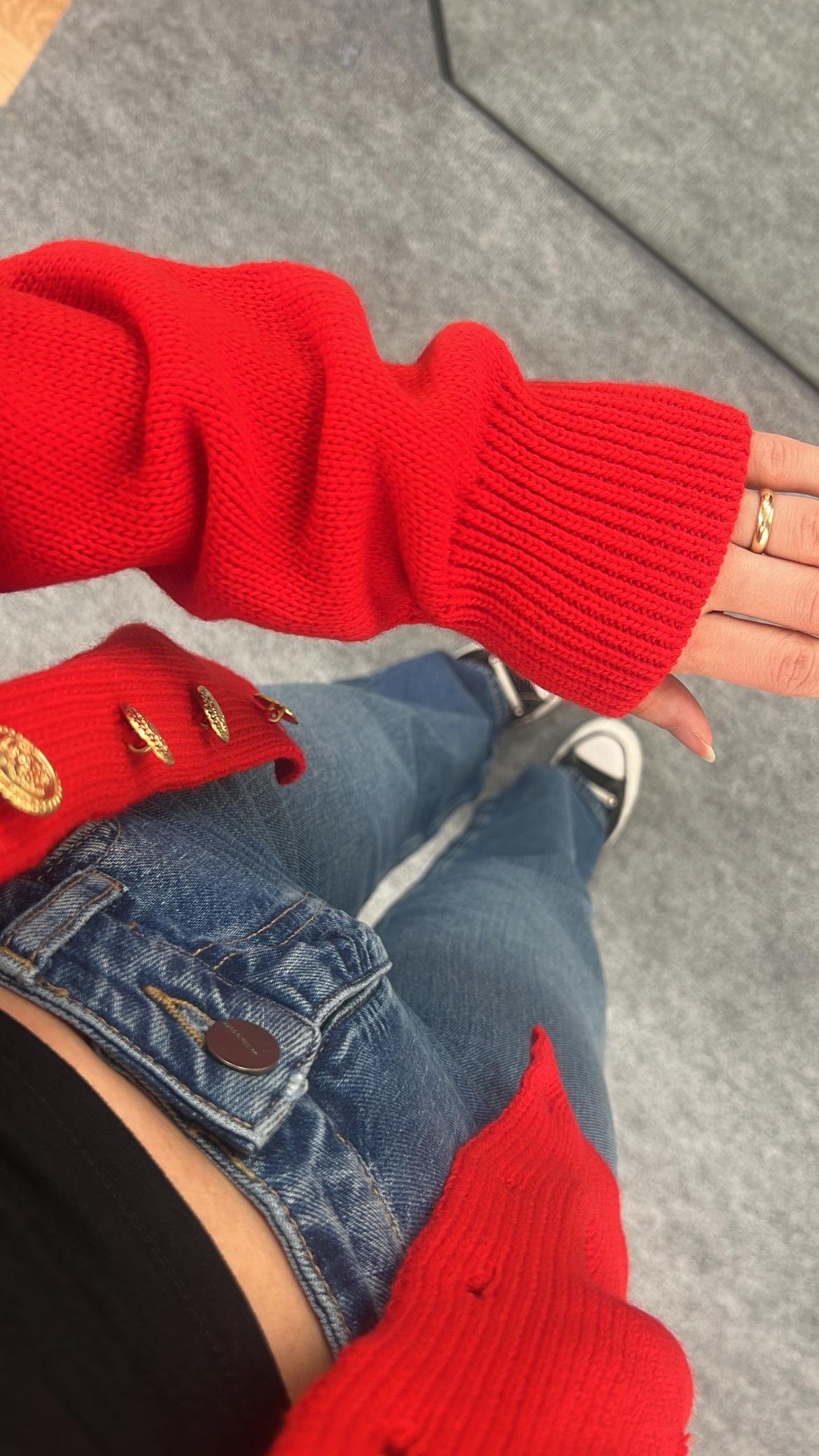 MAD KIRMIZI ÖRME HIRKA/CEKET