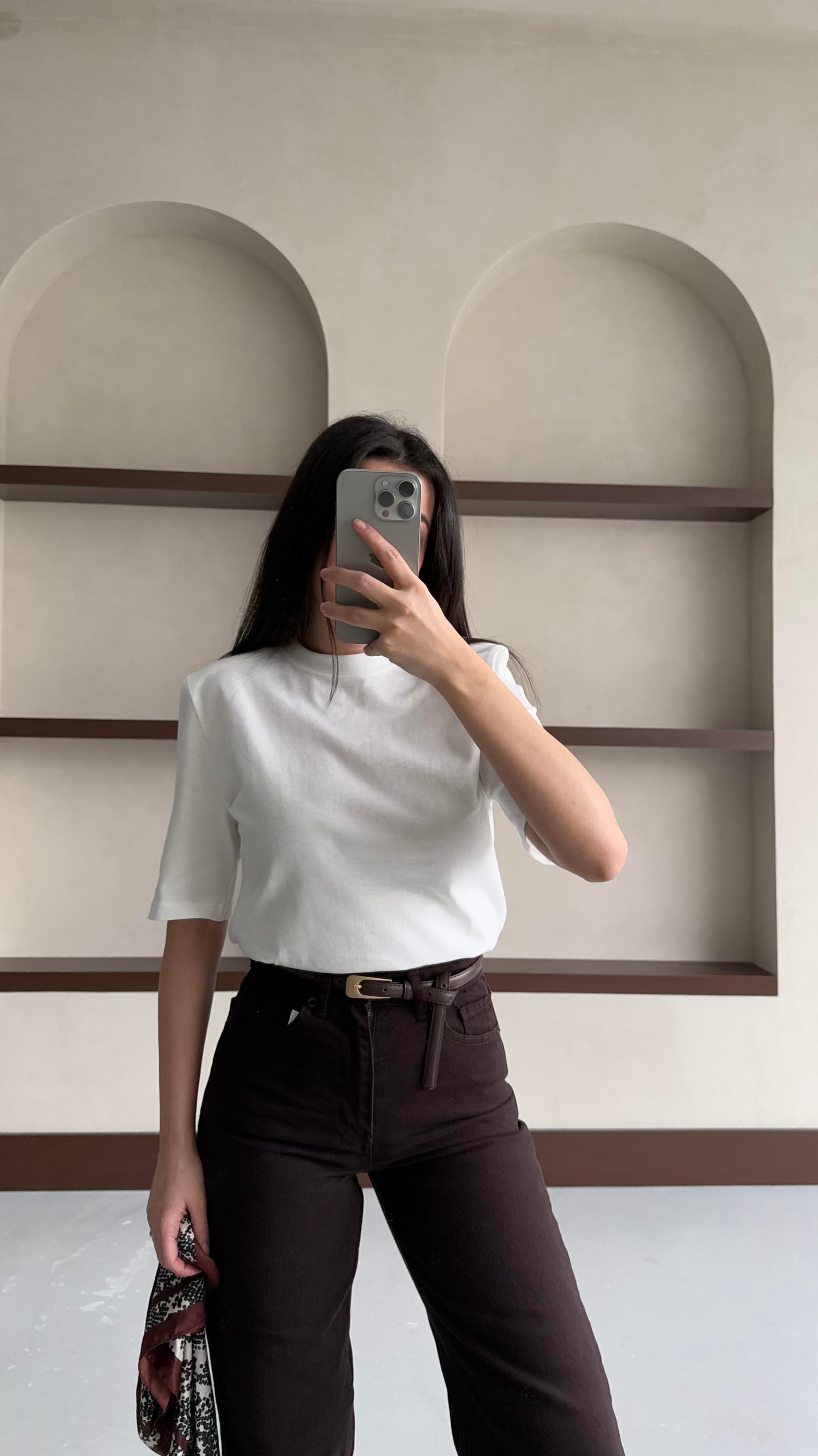 Mad Krem Vatkalı Basıc Tişört