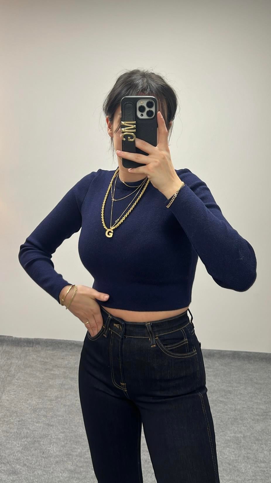MAD LACİ SIK ÖRME CROP TRİKO