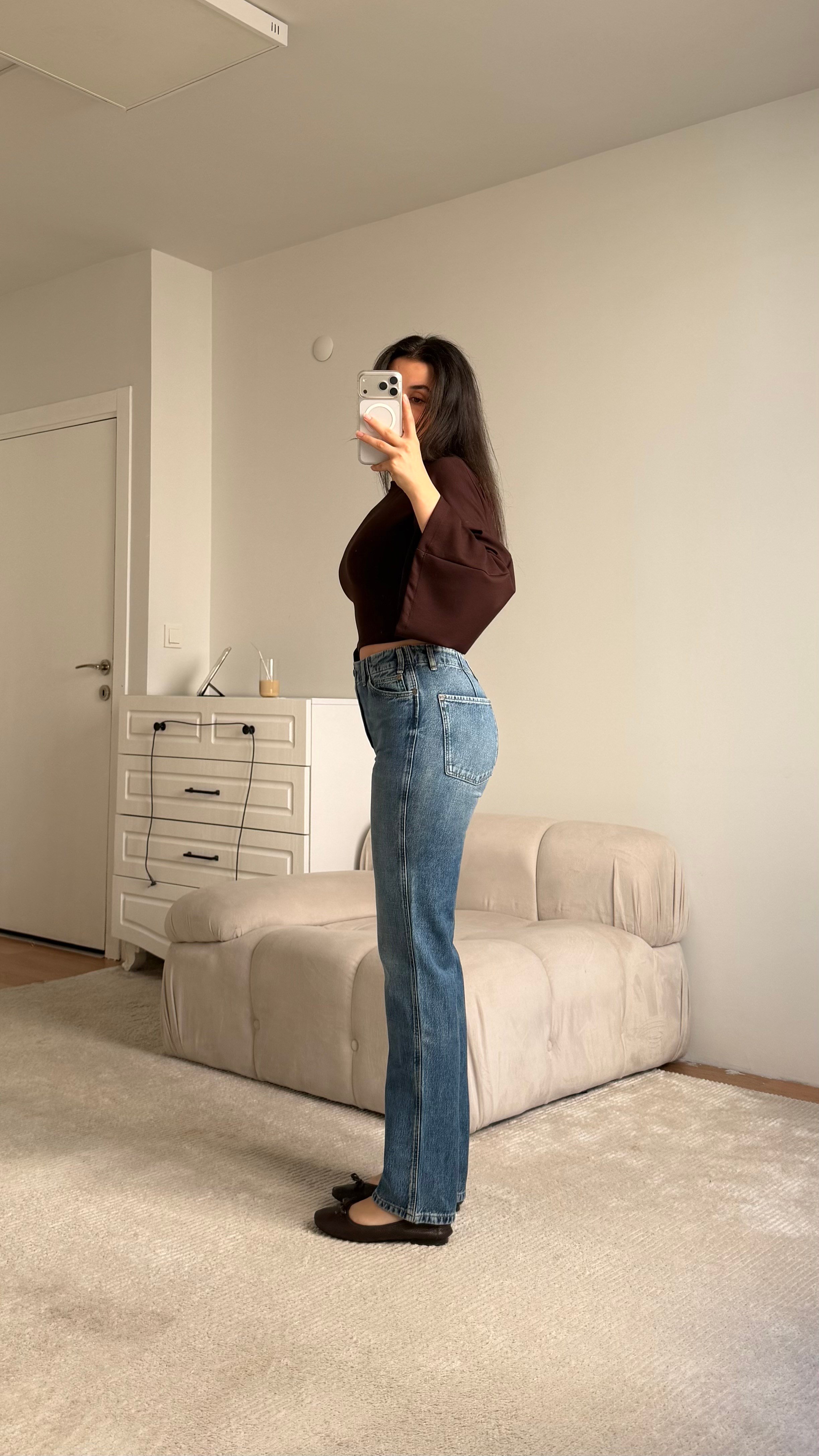 Mad Mavi Mom Fıt Jean