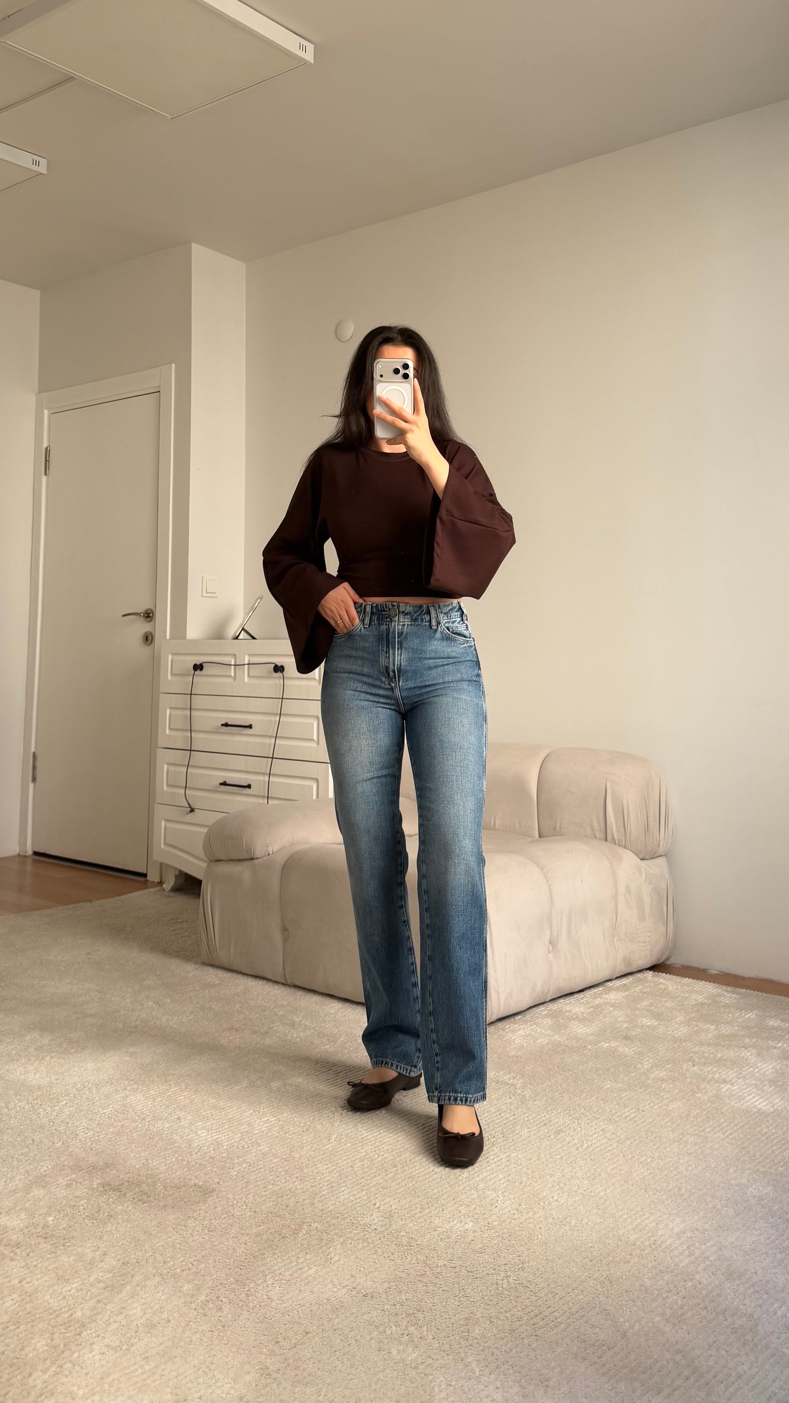 Mad Mavi Mom Fıt Jean