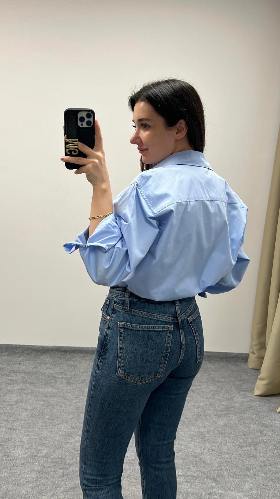 MAD MAVİ POPLIN GÖMLEK