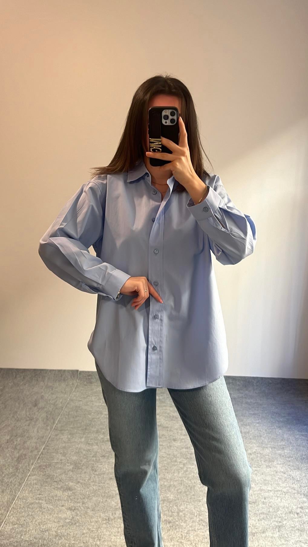 MAD MAVİPOPLIN GÖMLEK