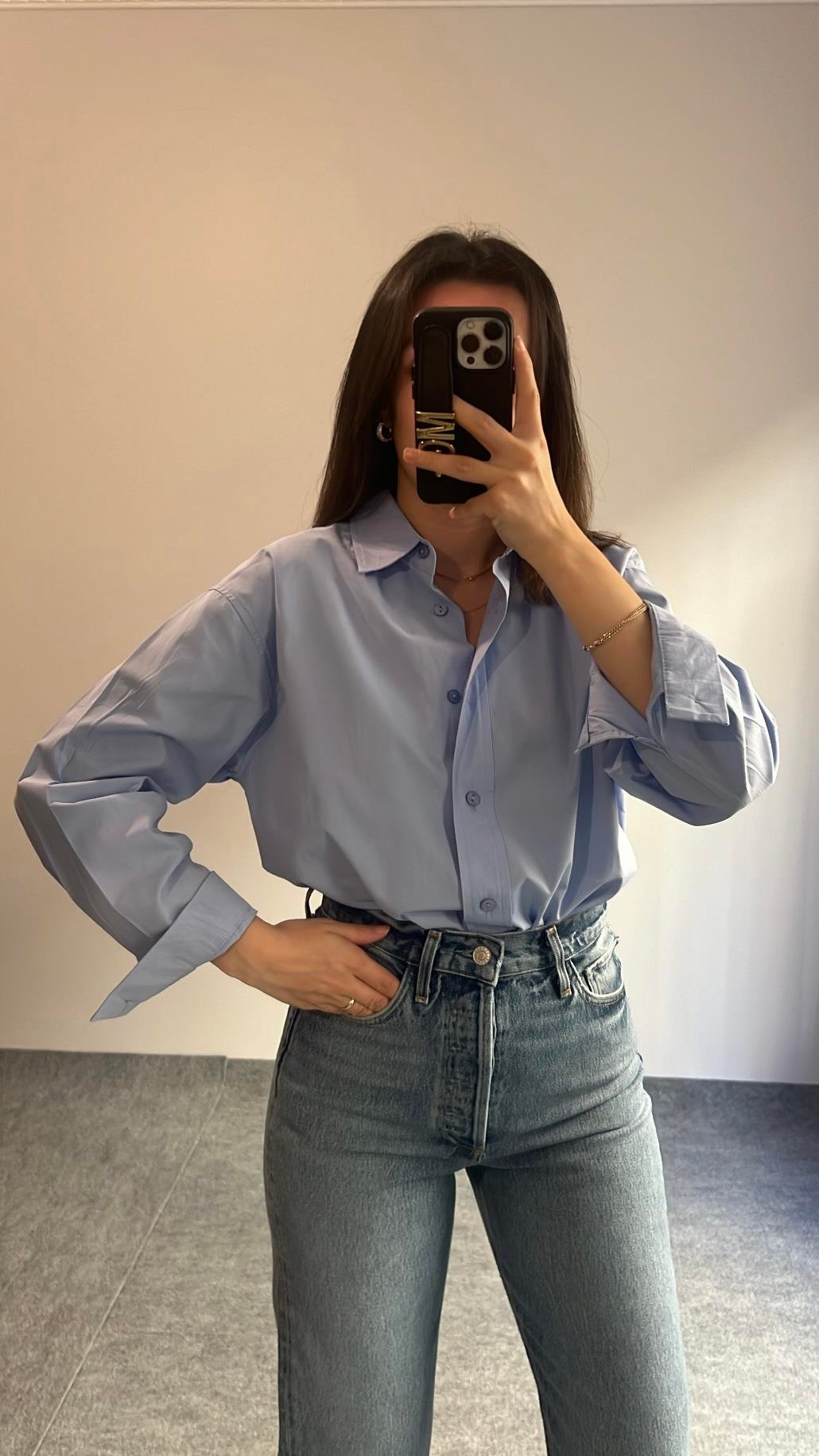 MAD MAVİPOPLIN GÖMLEK