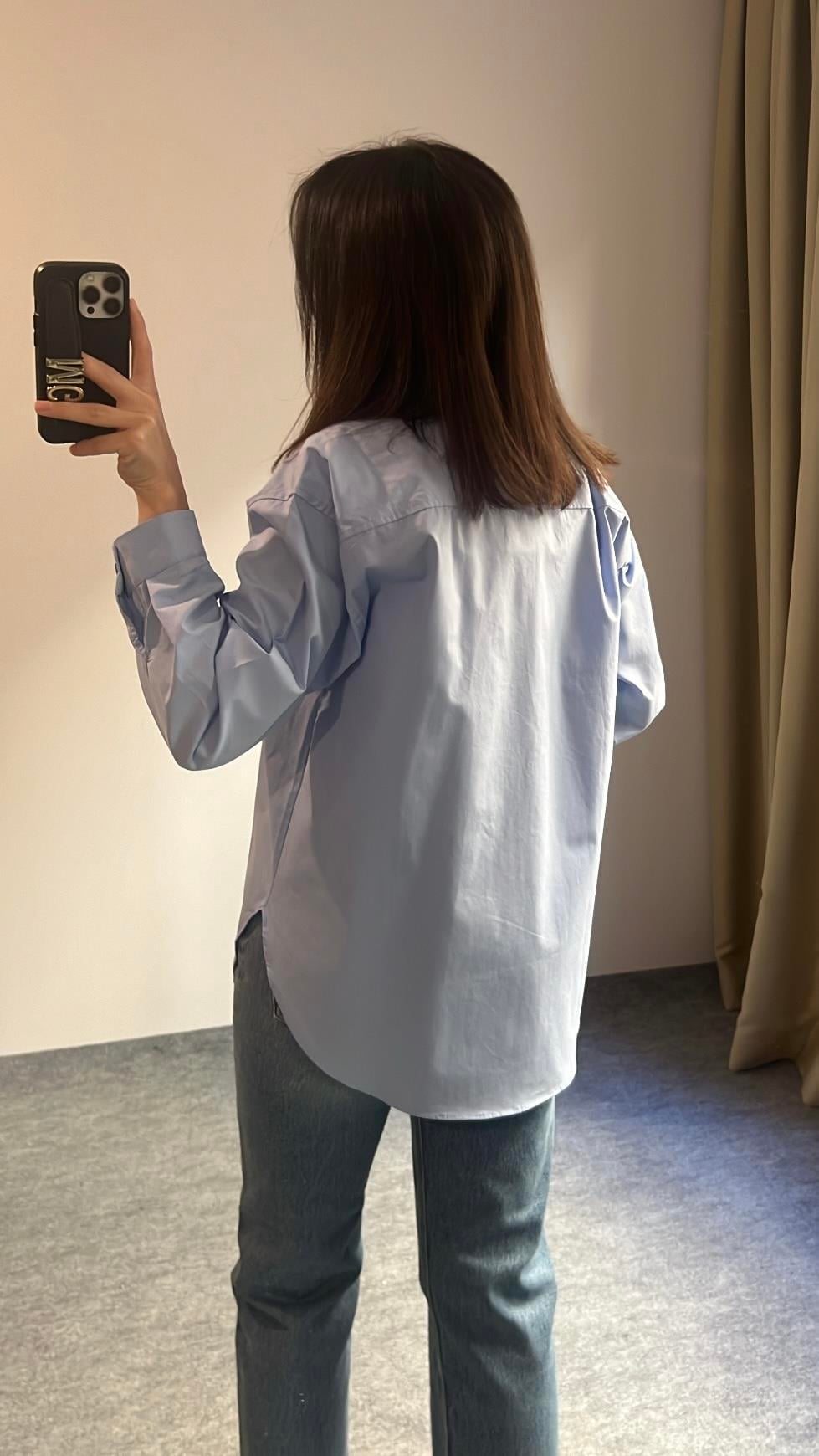 MAD MAVİPOPLIN GÖMLEK