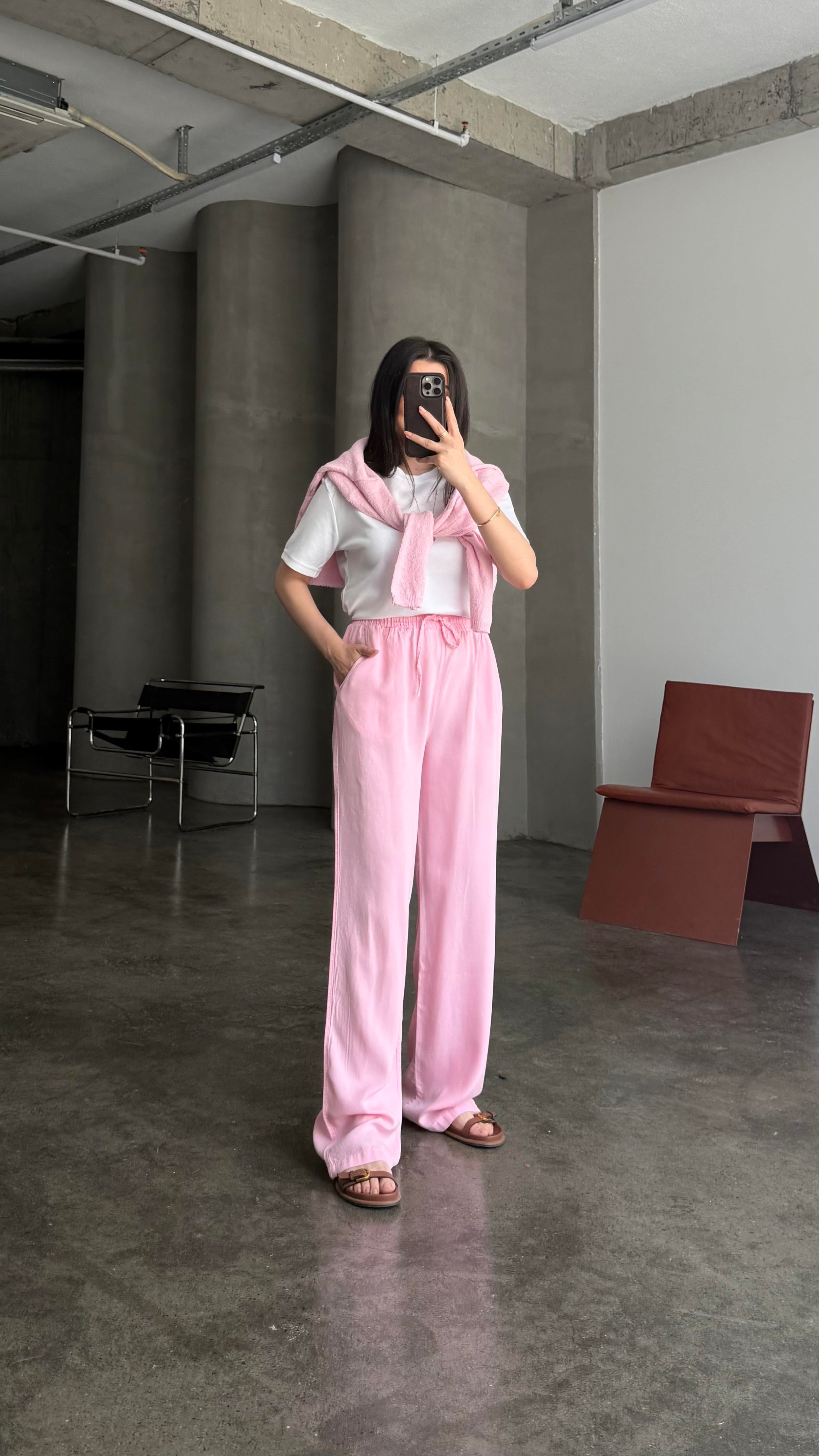 Mad Pembe Premıum Tensel Pantolon