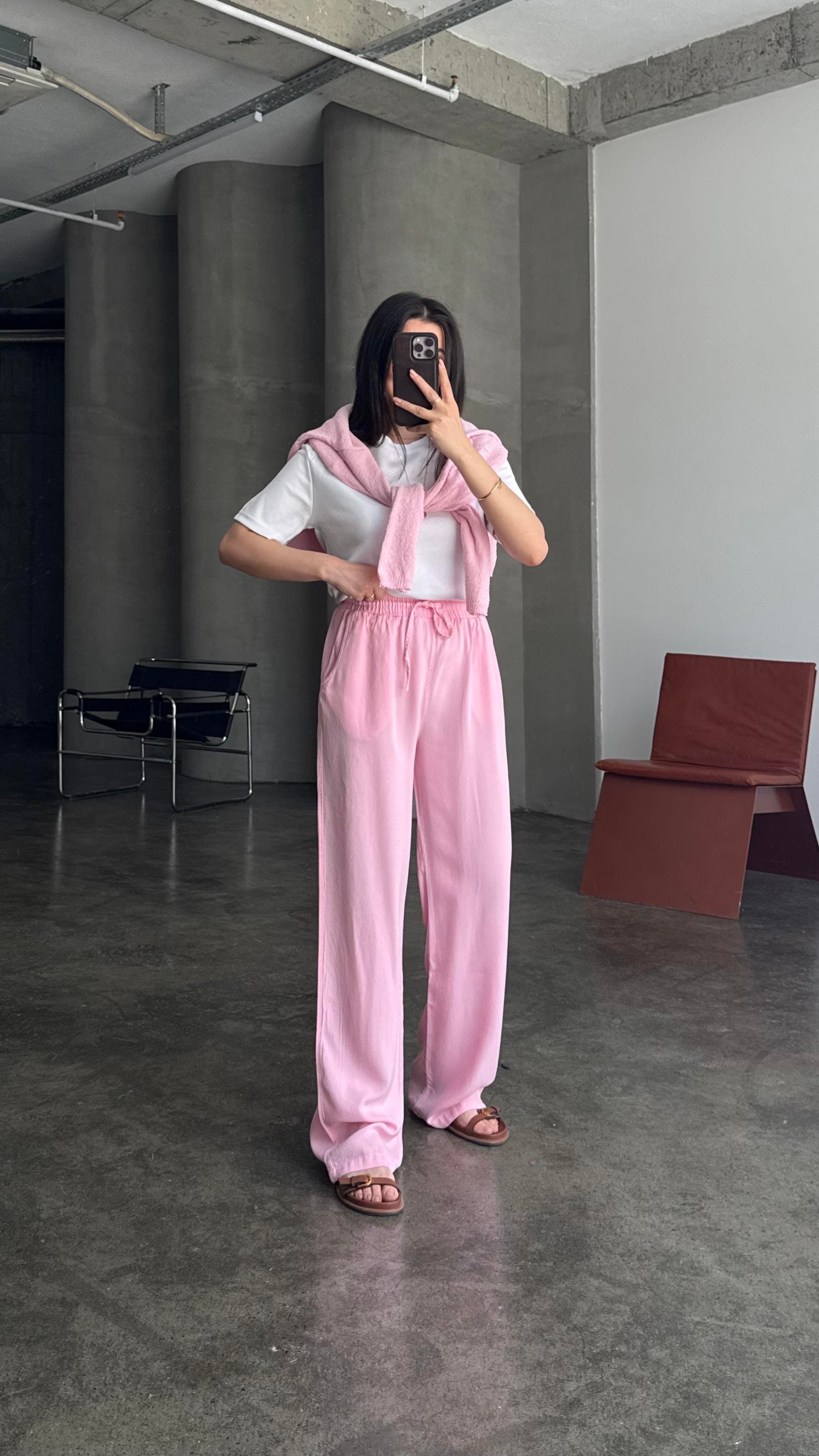 Mad Pembe Premıum Tensel Pantolon