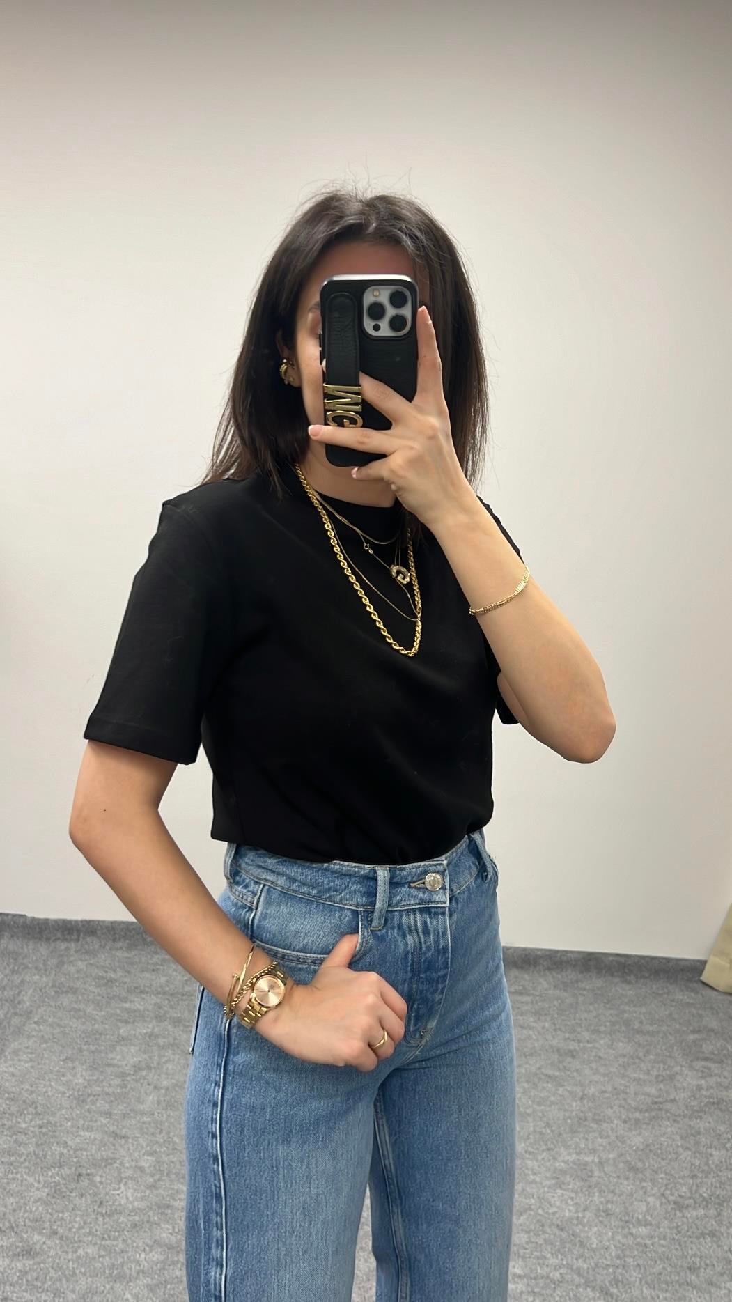 MAD SİYAH BASIC KISA KOLLU TİŞÖRT