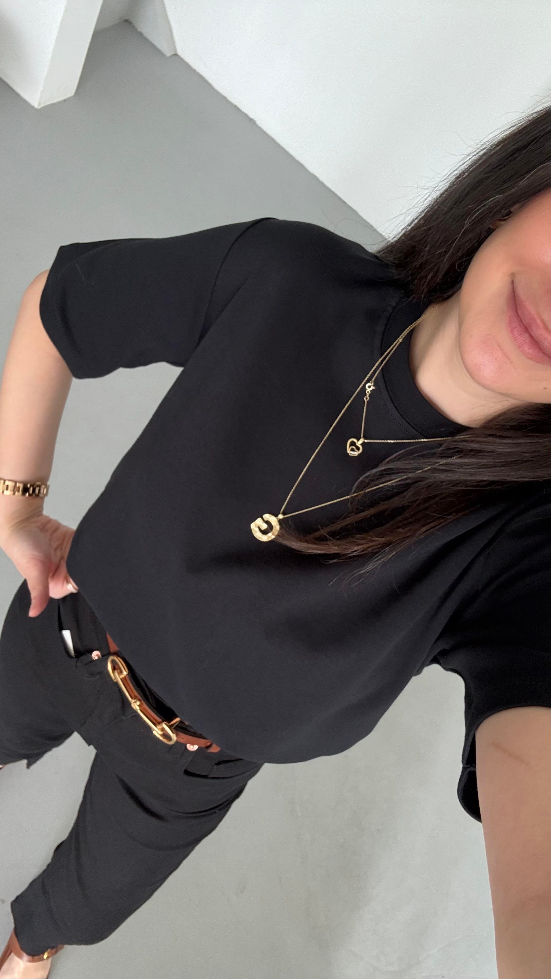 Mad Siyah Basıc Tişört