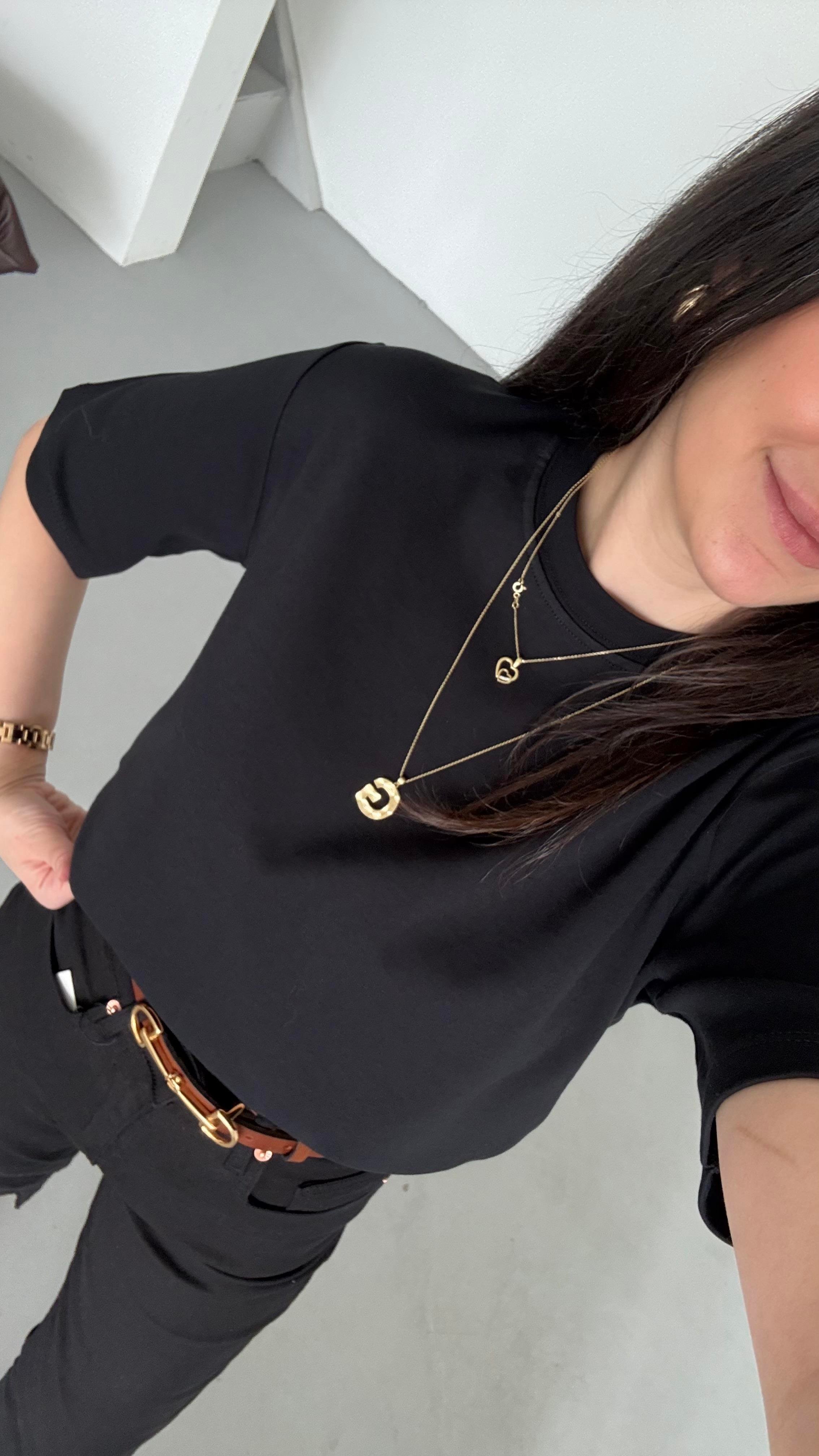 Mad Siyah Basıc Tişört