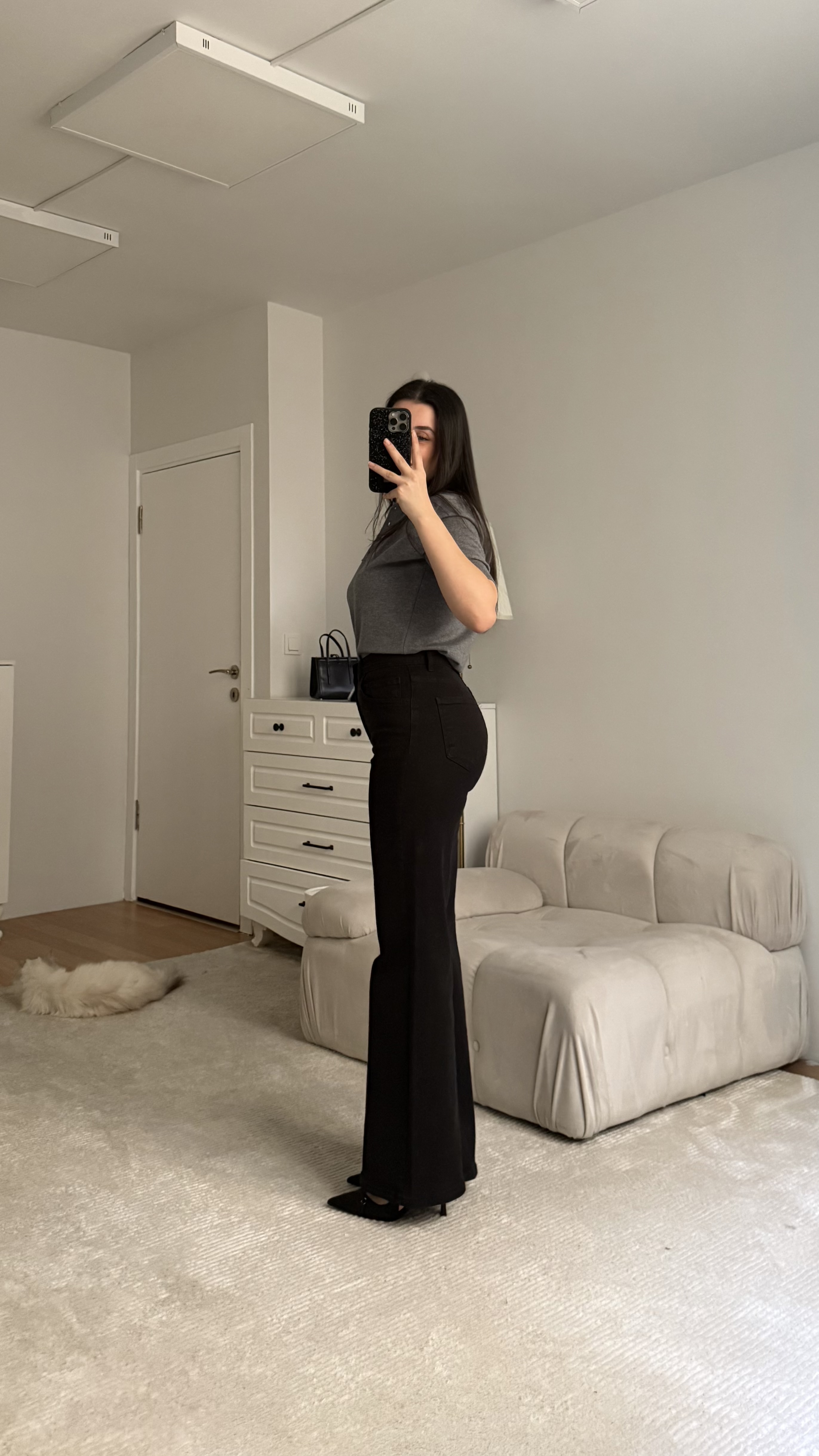 Mad Siyah Wide Leg Jean
