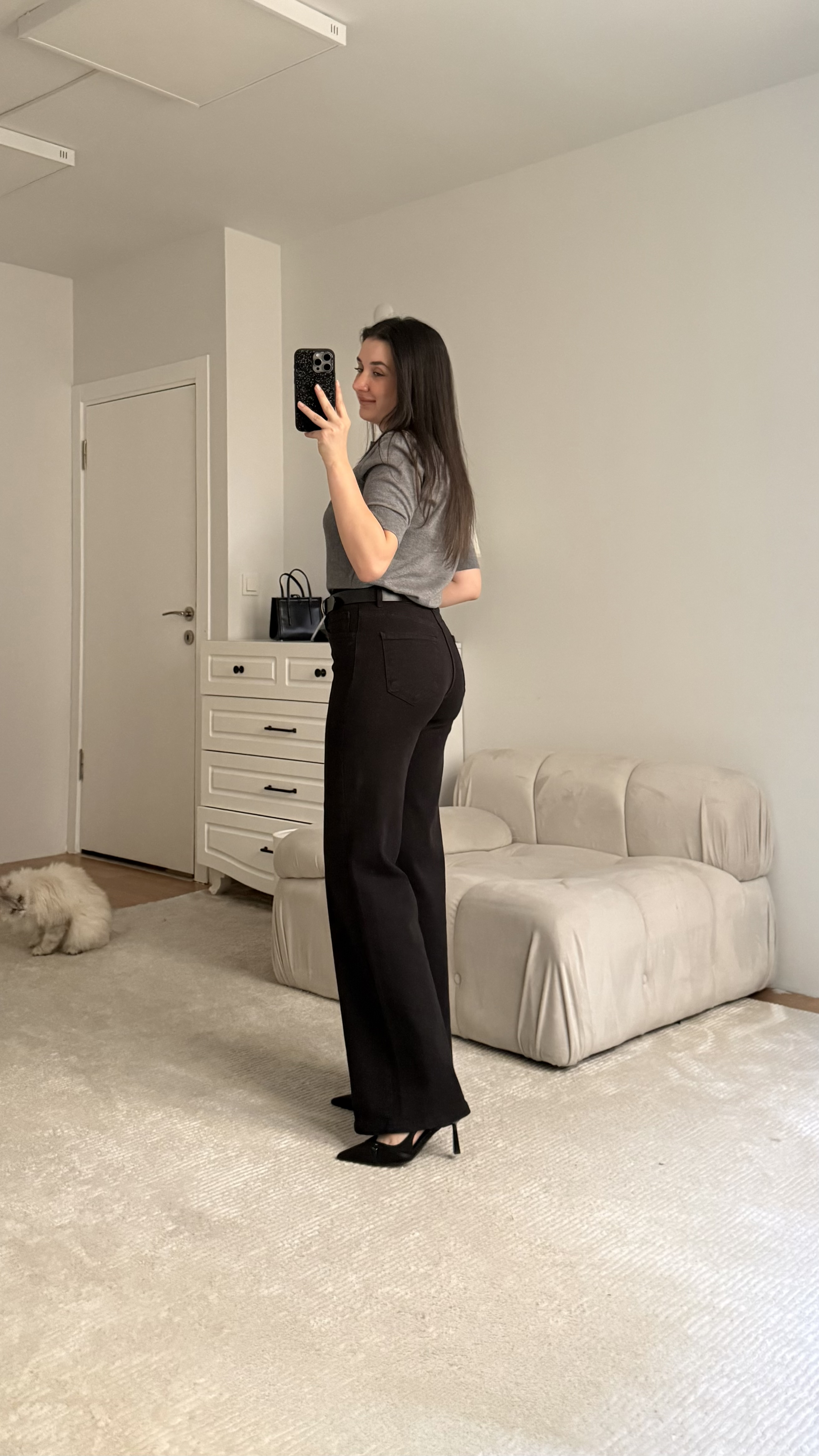 Mad Siyah Wide Leg Jean