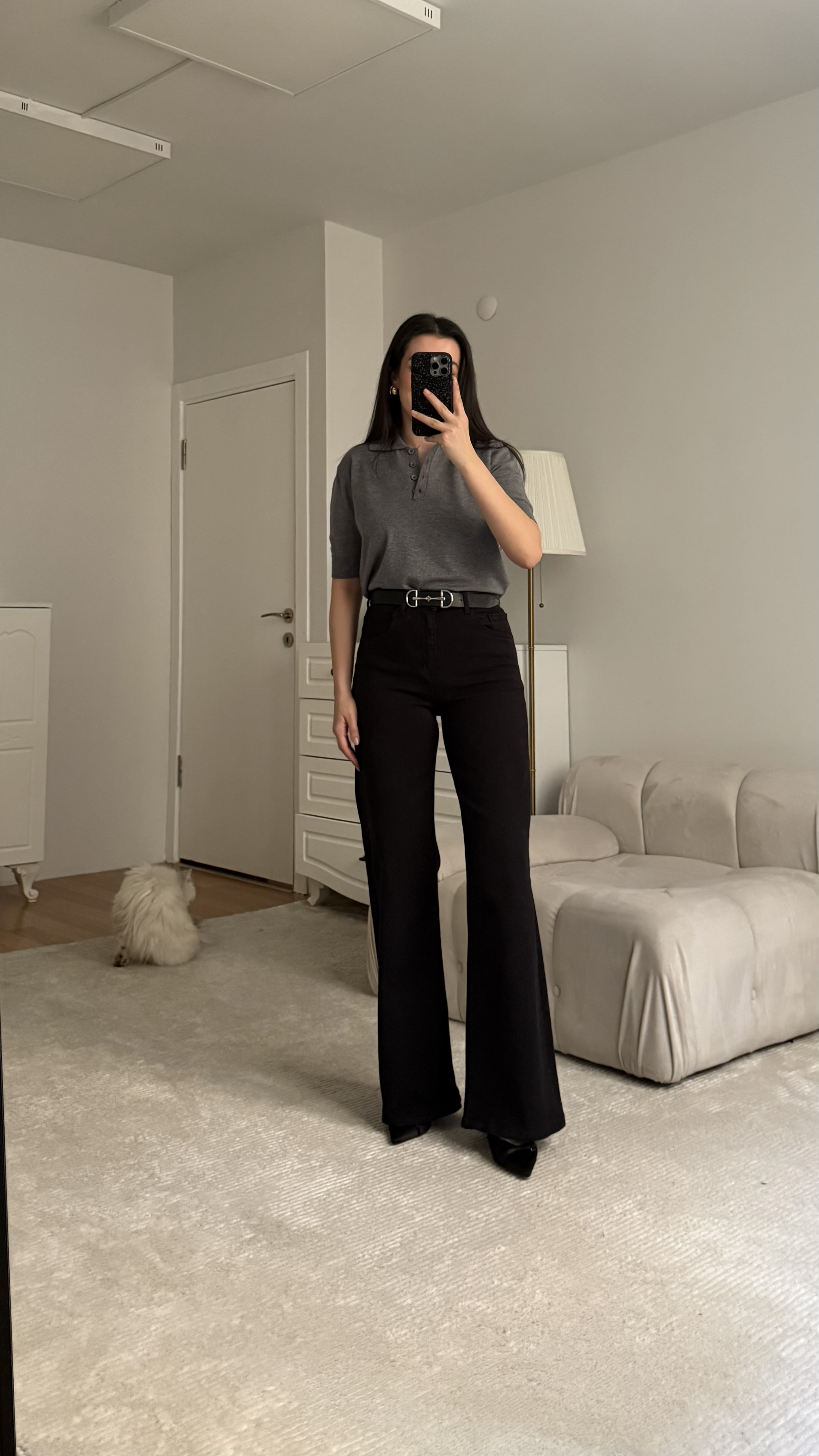 Mad Siyah Wide Leg Jean